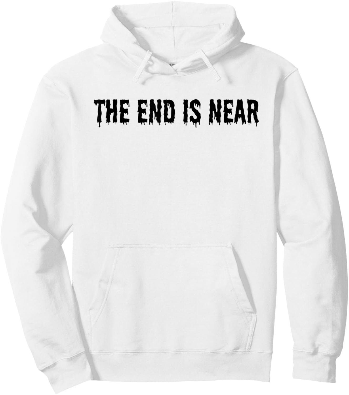 The End Is Near - Alien Abduction UFO Halloween Creepy Scary Hoodie - Hoodie | White