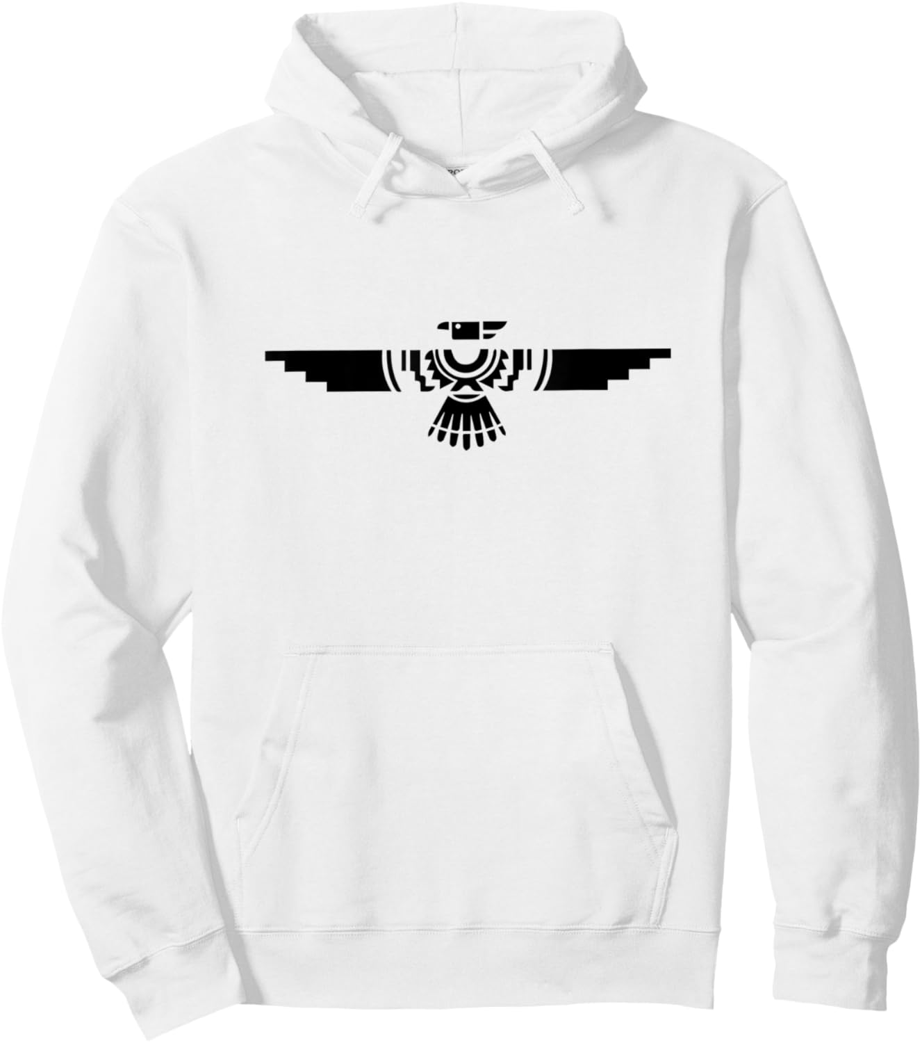 Anishinaabe Native American Thunderbird White - Branches Hoodie - Hoodie | White