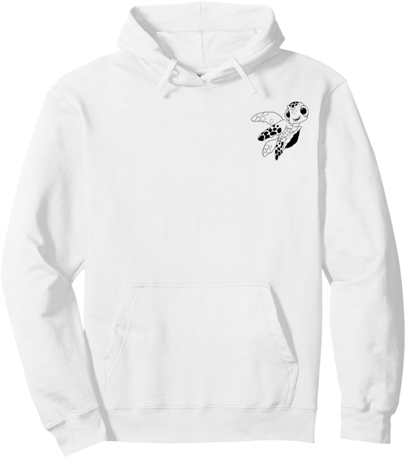 Disney Pixar Finding Nemo Squirt Outline Pocket Wave Hoodie - Hoodie | White