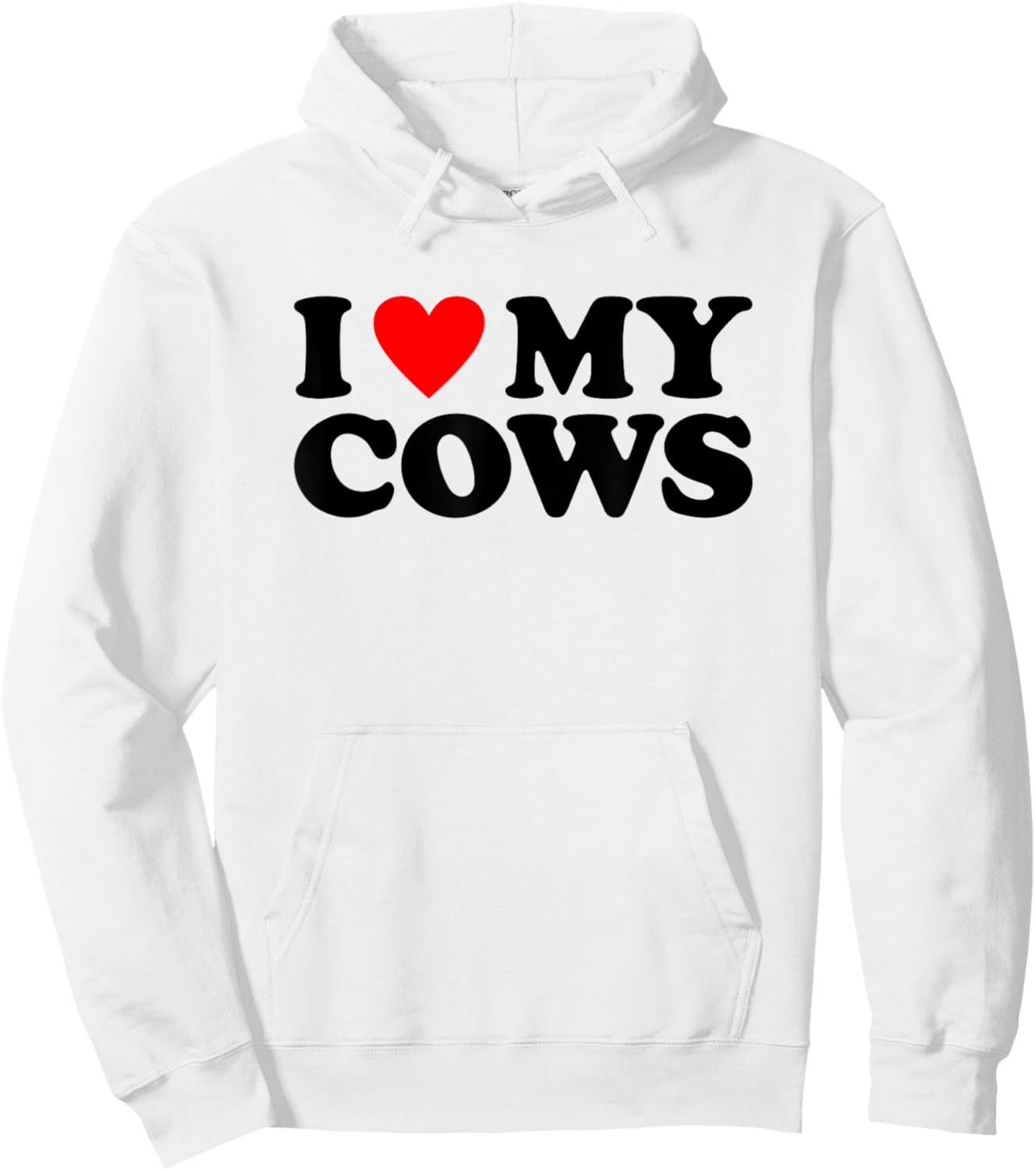 I Love My Cows Shirt Farmer I Heart My Cows Hoodie - Hoodie | White