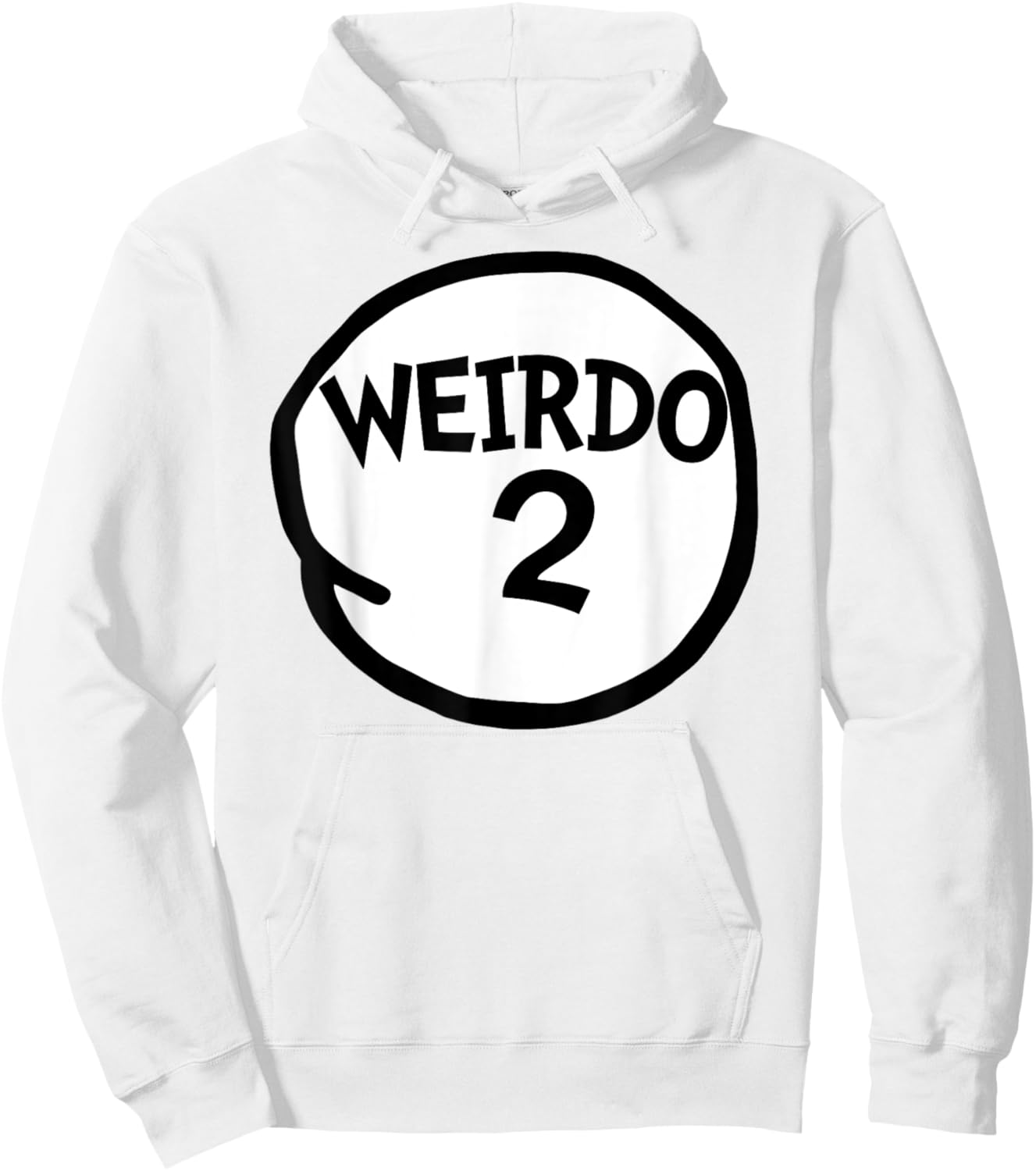 Miftees Matching Halloween Weirdo 2 Funny Weirdo Two Group Hoodie - Hoodie | White