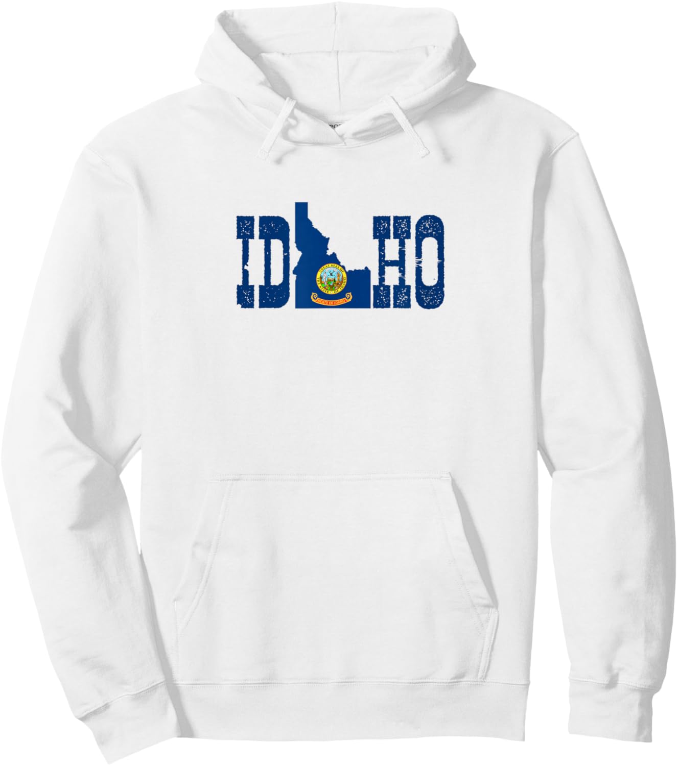 Idaho State and Idaho Flag with Pride for Idaho Hoodie - Hoodie | White
