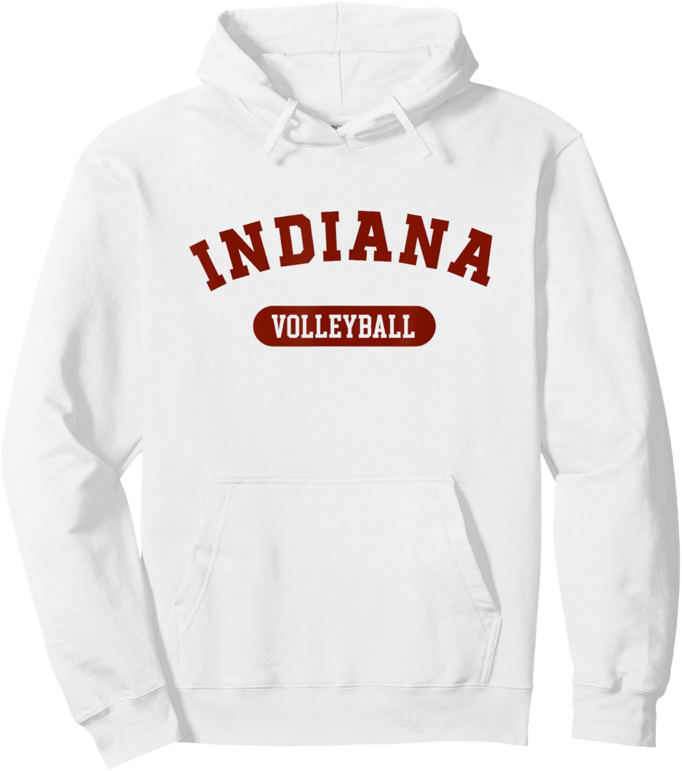 Indiana Volleyball Varsity Style Vintage Hoodie - Hoodie | White