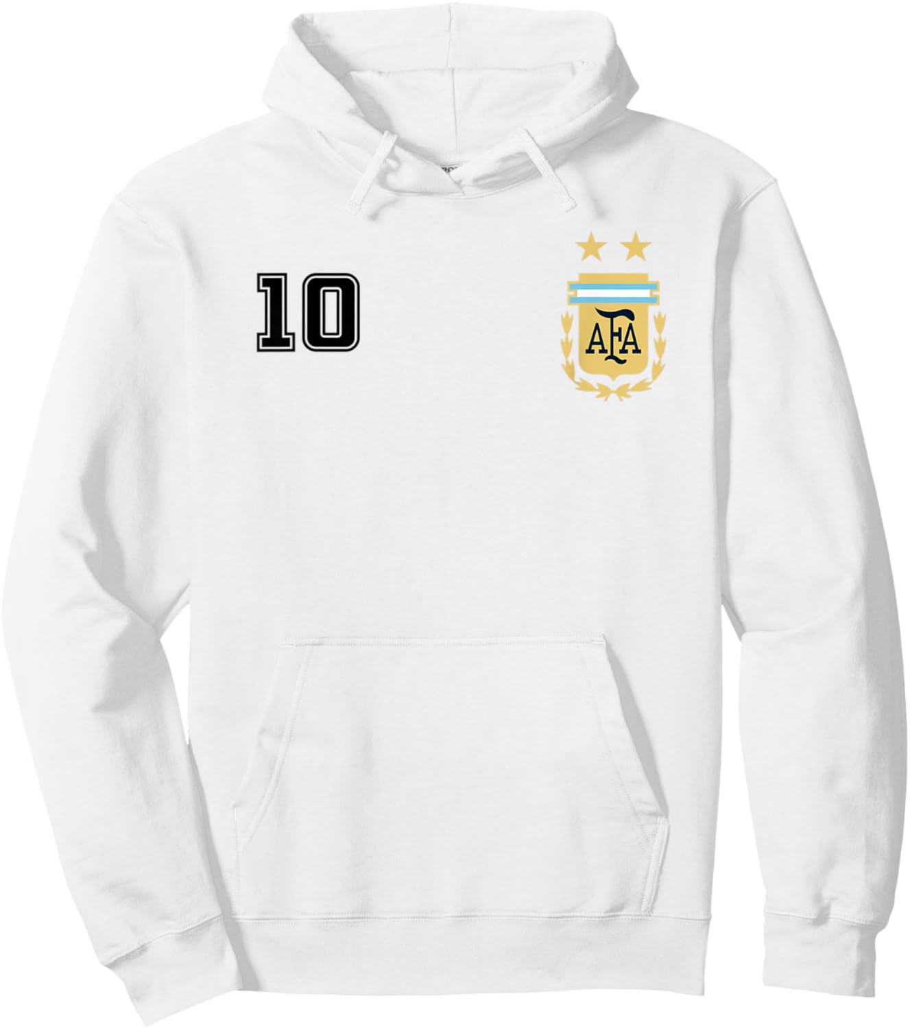Argentina Flag Jersey Vintage Futbol Soccer Remera Argentina Hoodie - Hoodie | White