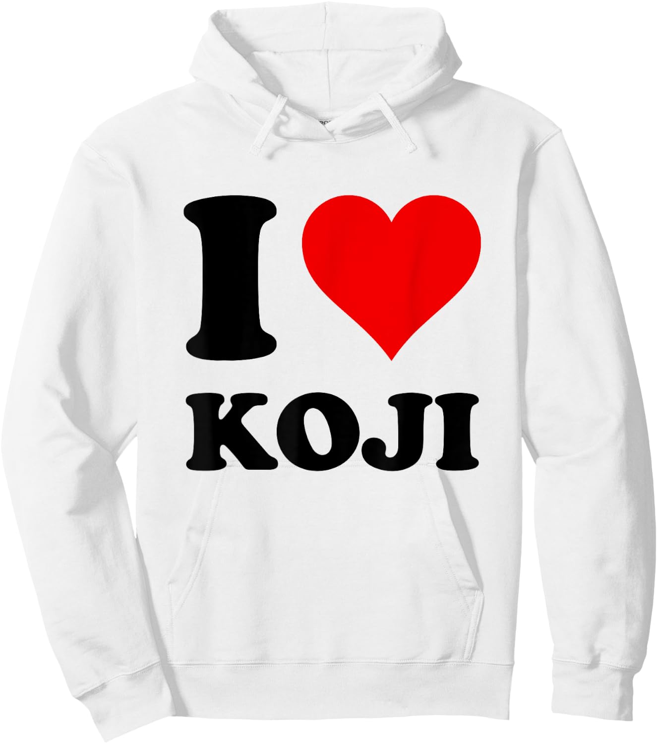 I Love Koji Hoodie - Hoodie | White