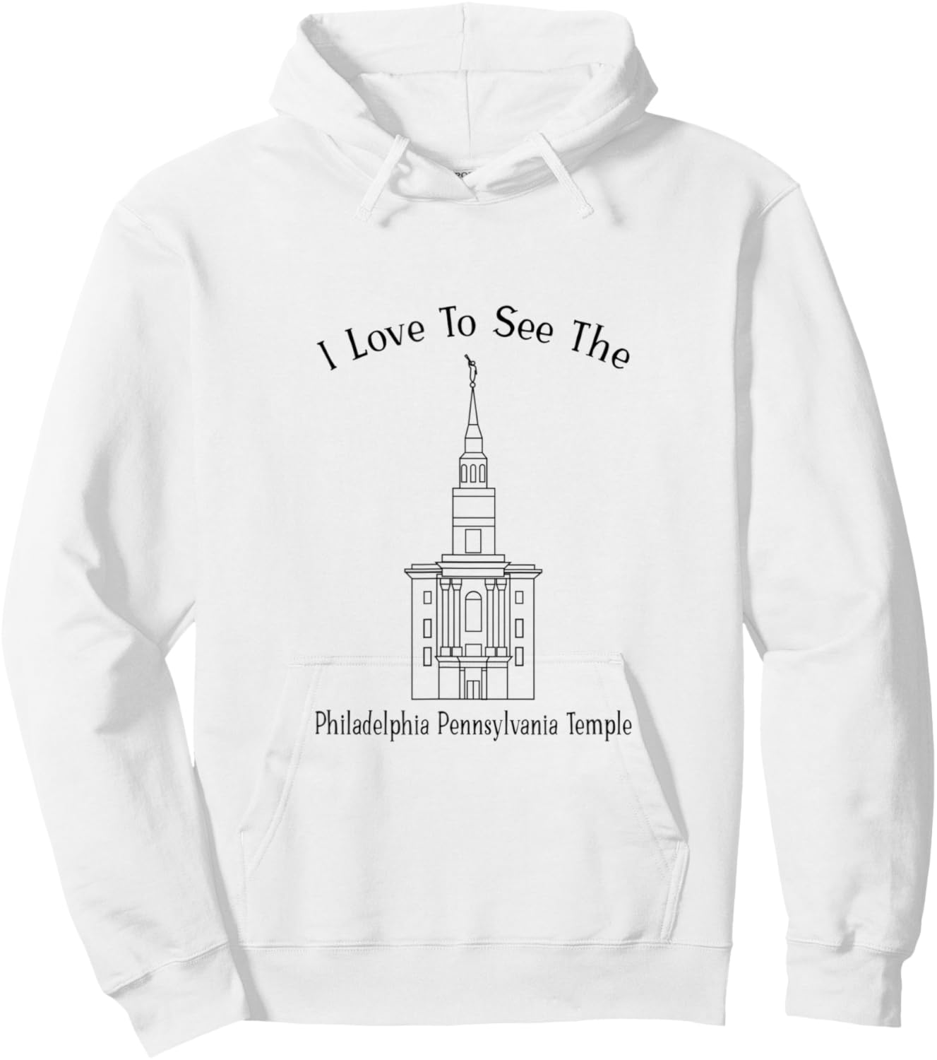 Philadelphia PA Temple, I love to see my temple, happy Hoodie - Hoodie | White