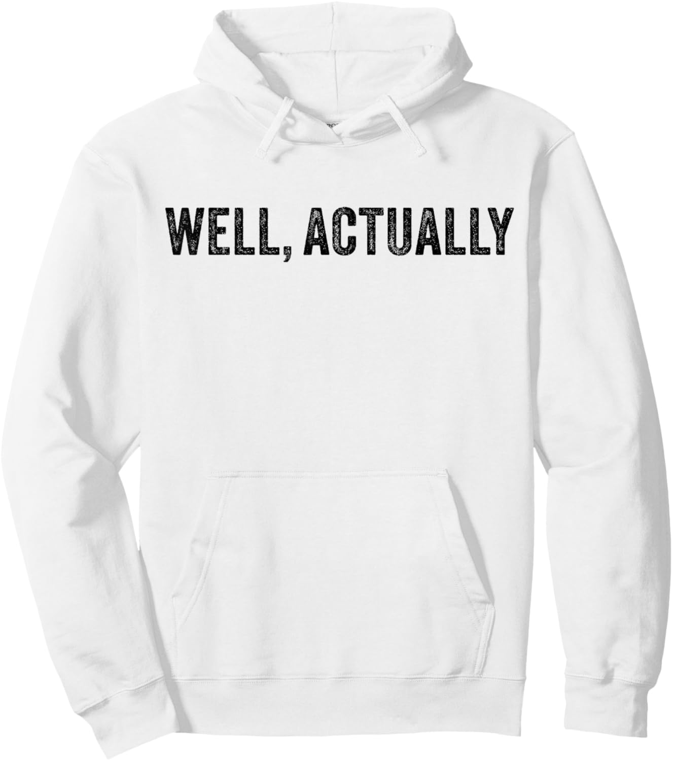 Funny Well Actually Vintage Modern Mix Grey - -Adults, Classic Fit, Short Sleeve, , Small Hoodie - Hoodie | White