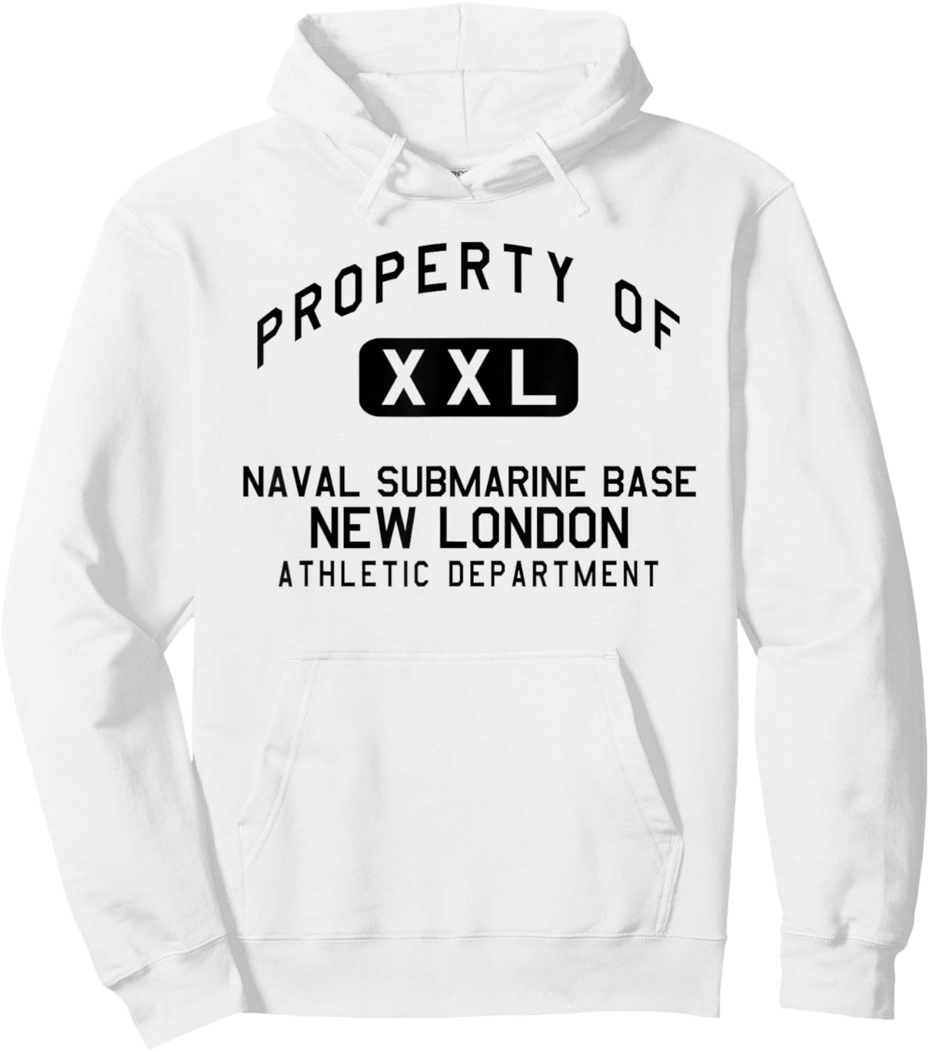 Property of Naval Submarine Base New London Athletic Dept Hoodie - Hoodie | White