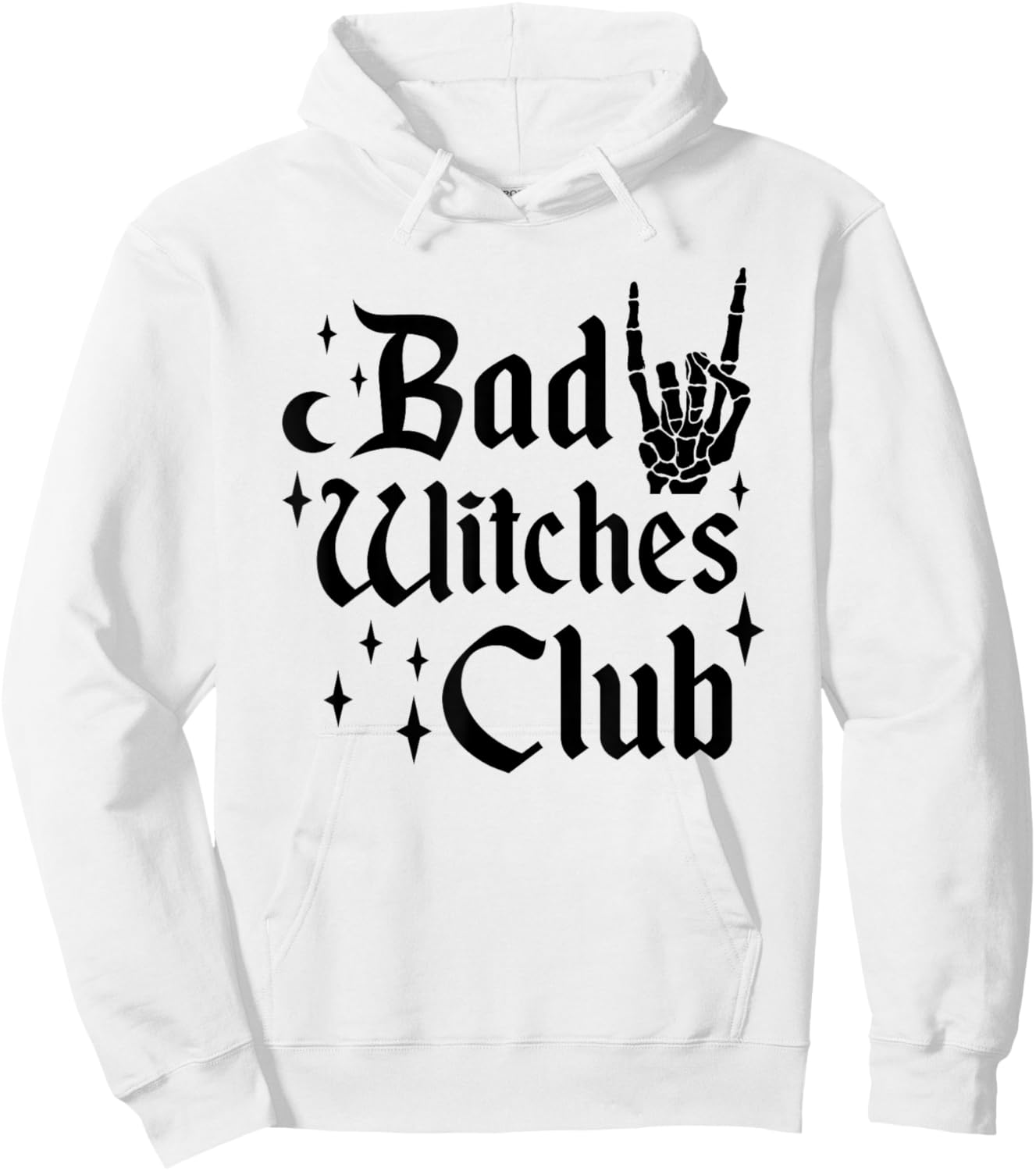Bad Witches Club Girls Witch Halloween Costume Witchcraft Hoodie - Hoodie | White