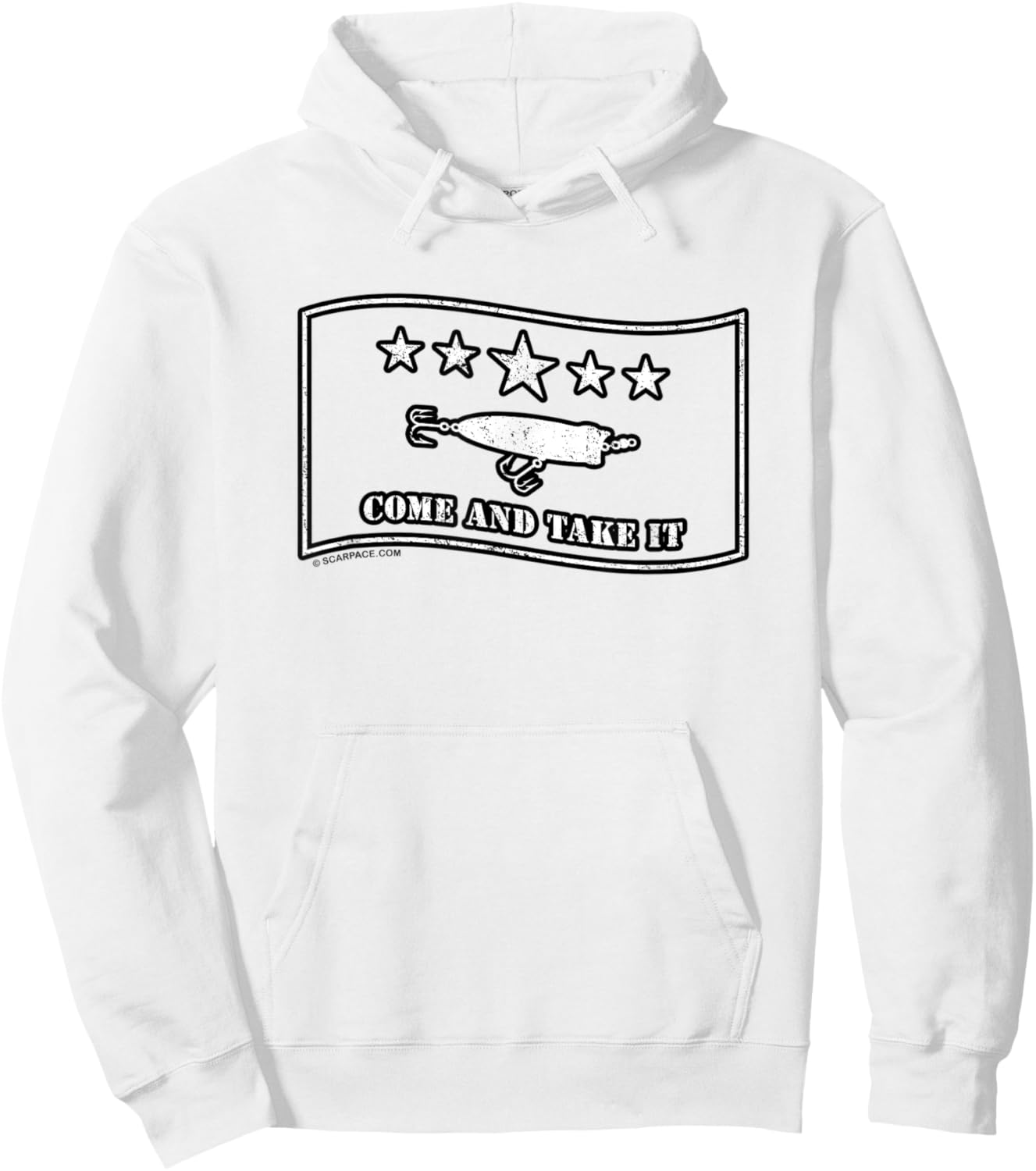 Come and Take It Topwater Popper Fishing Lure Gift Hoodie - Hoodie | White