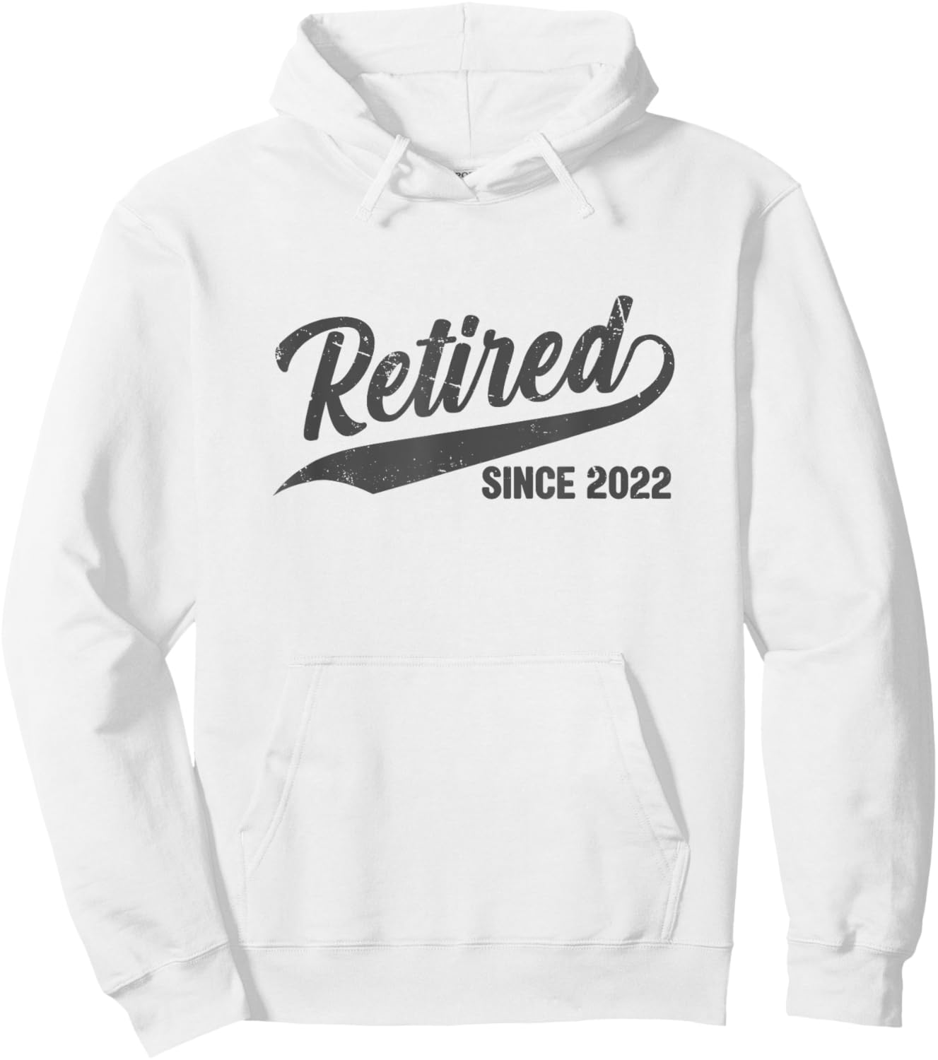 Retired Since 2022 Vintage Funny Retirement Gift Men Women Hoodie - Hoodie | White