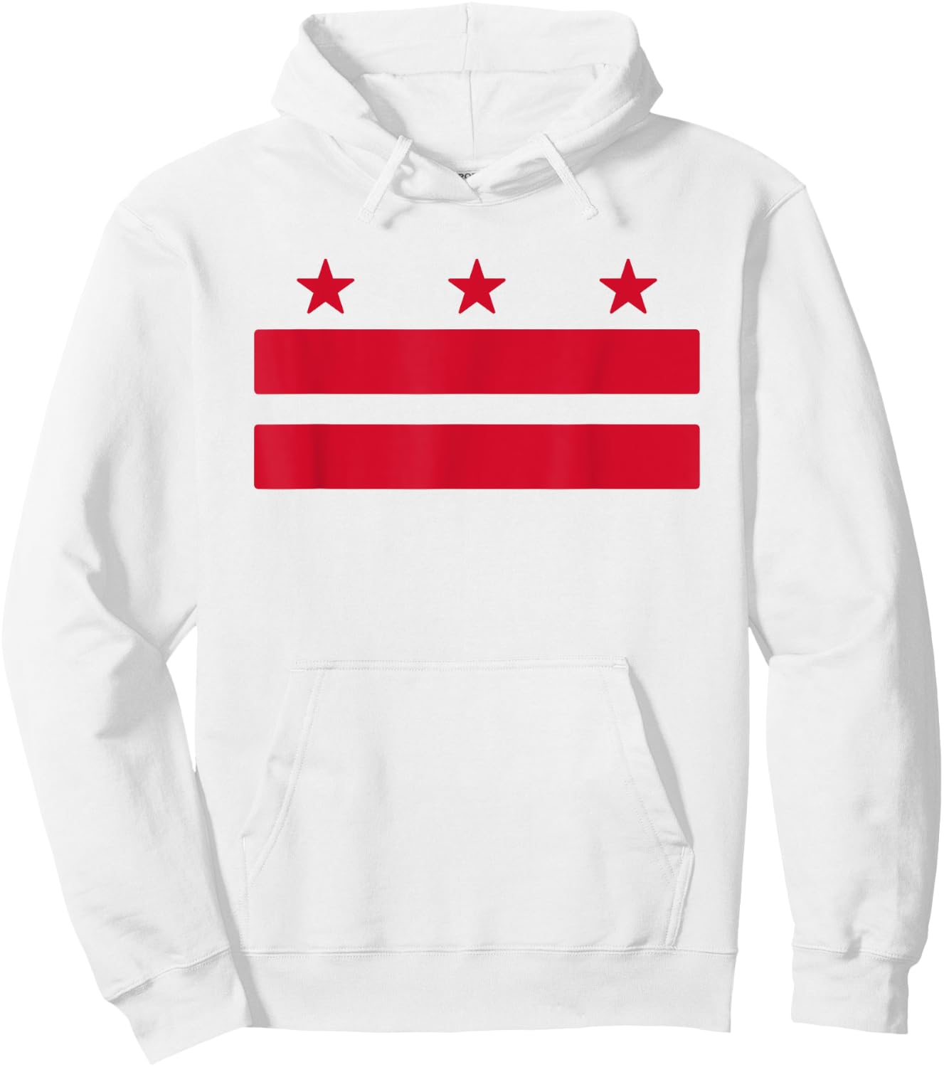 Washington DC Flag District of Columbia Souvenir Men Women Hoodie - Hoodie | White