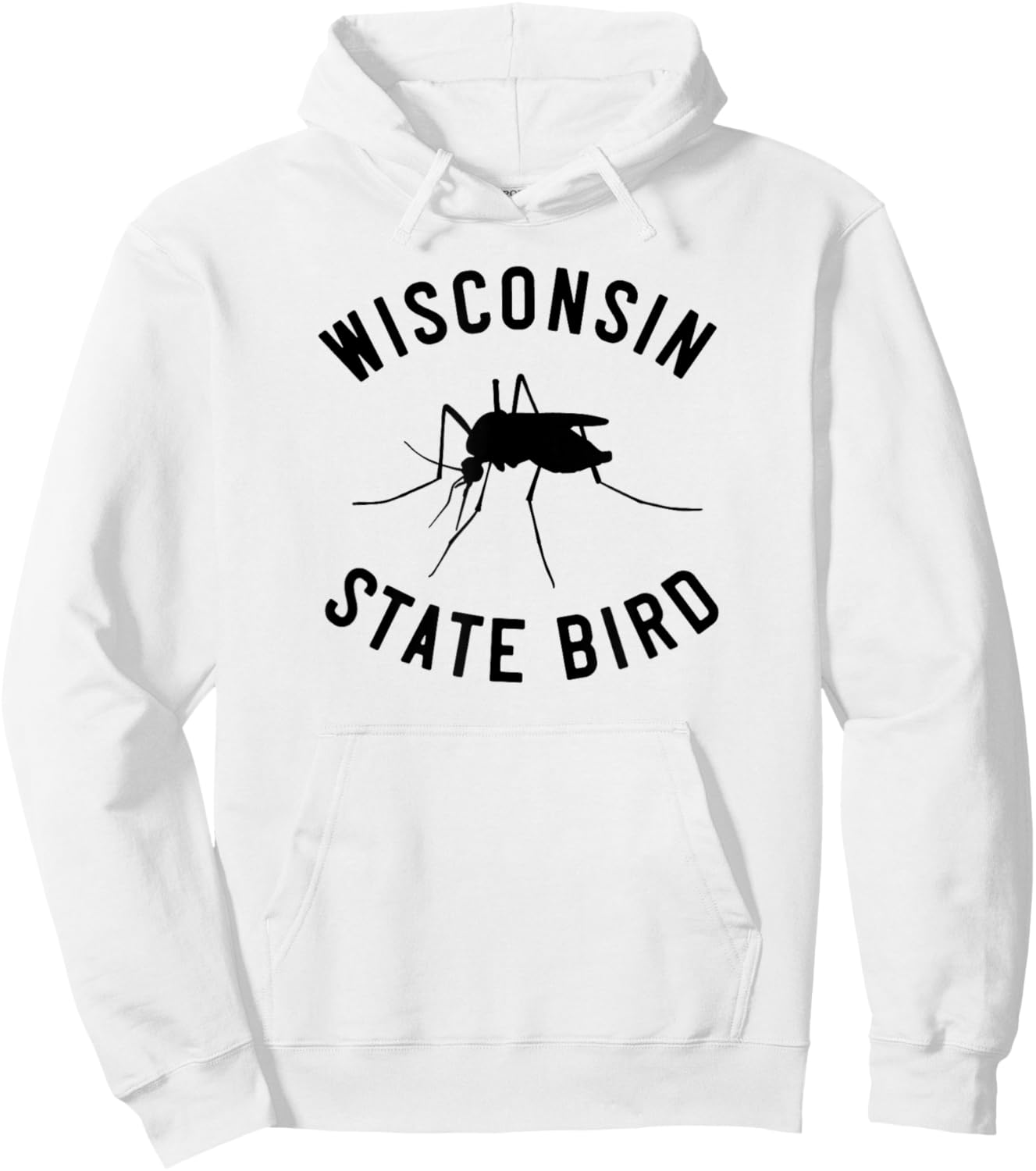 Classic Wisconsin Mosquito State Bird Hoodie - Hoodie | White