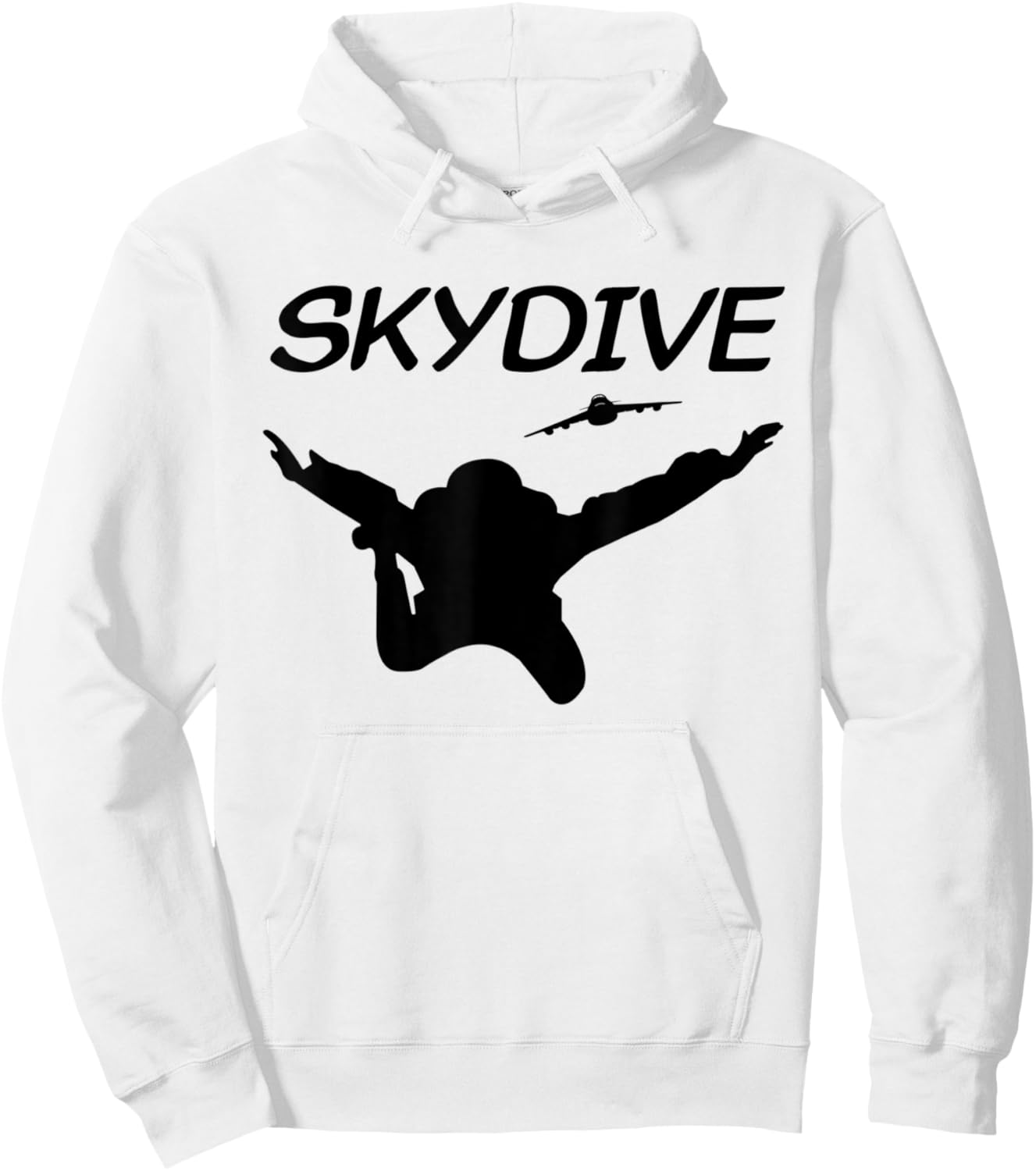 Skydiver Skydiving Falling Parachutist Hoodie - Hoodie | White
