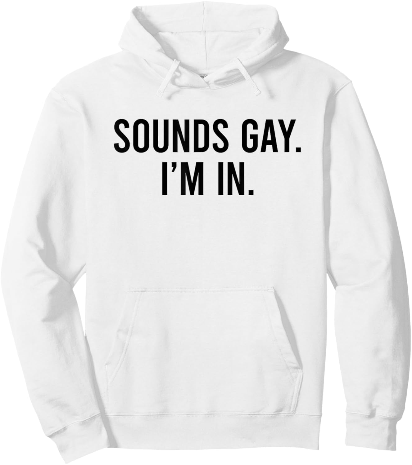 Sounds Gay I'm In Hoodie - Hoodie | White