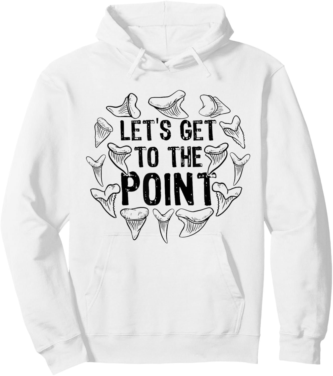 Shark Teeth Fossil Hunter Paleontologist Shark Teeth Hunting Hoodie - Hoodie | White