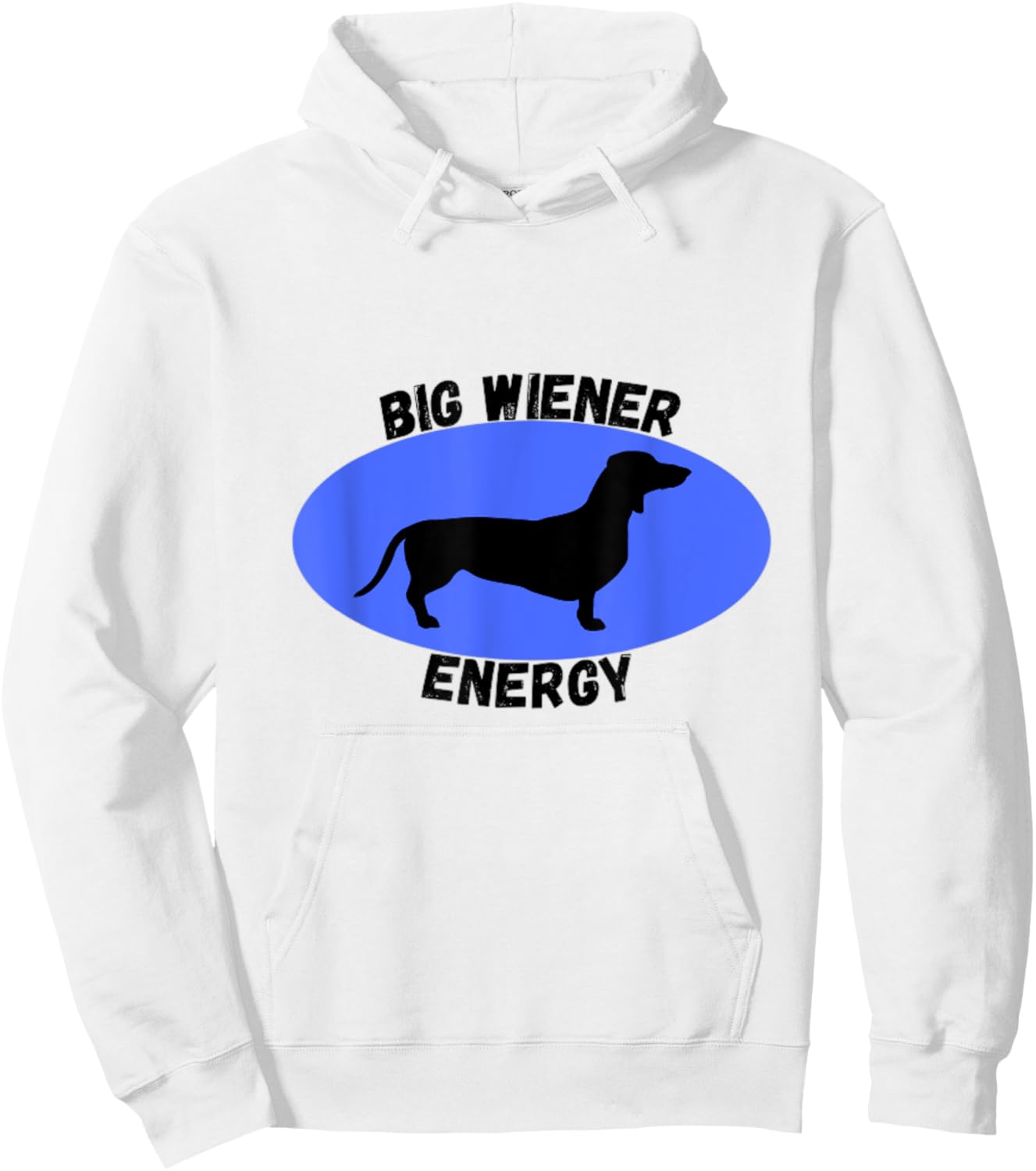 Big Wiener Energy T Shirt Hoodie - Hoodie | White