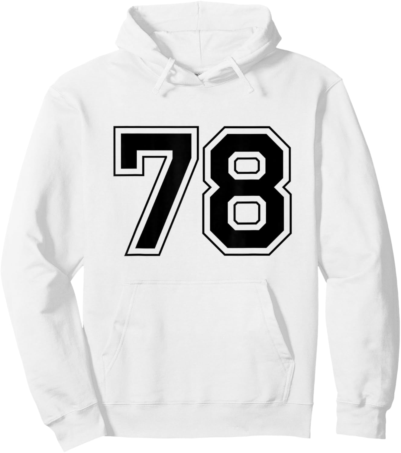 Number 78 Hoodie - Hoodie | White
