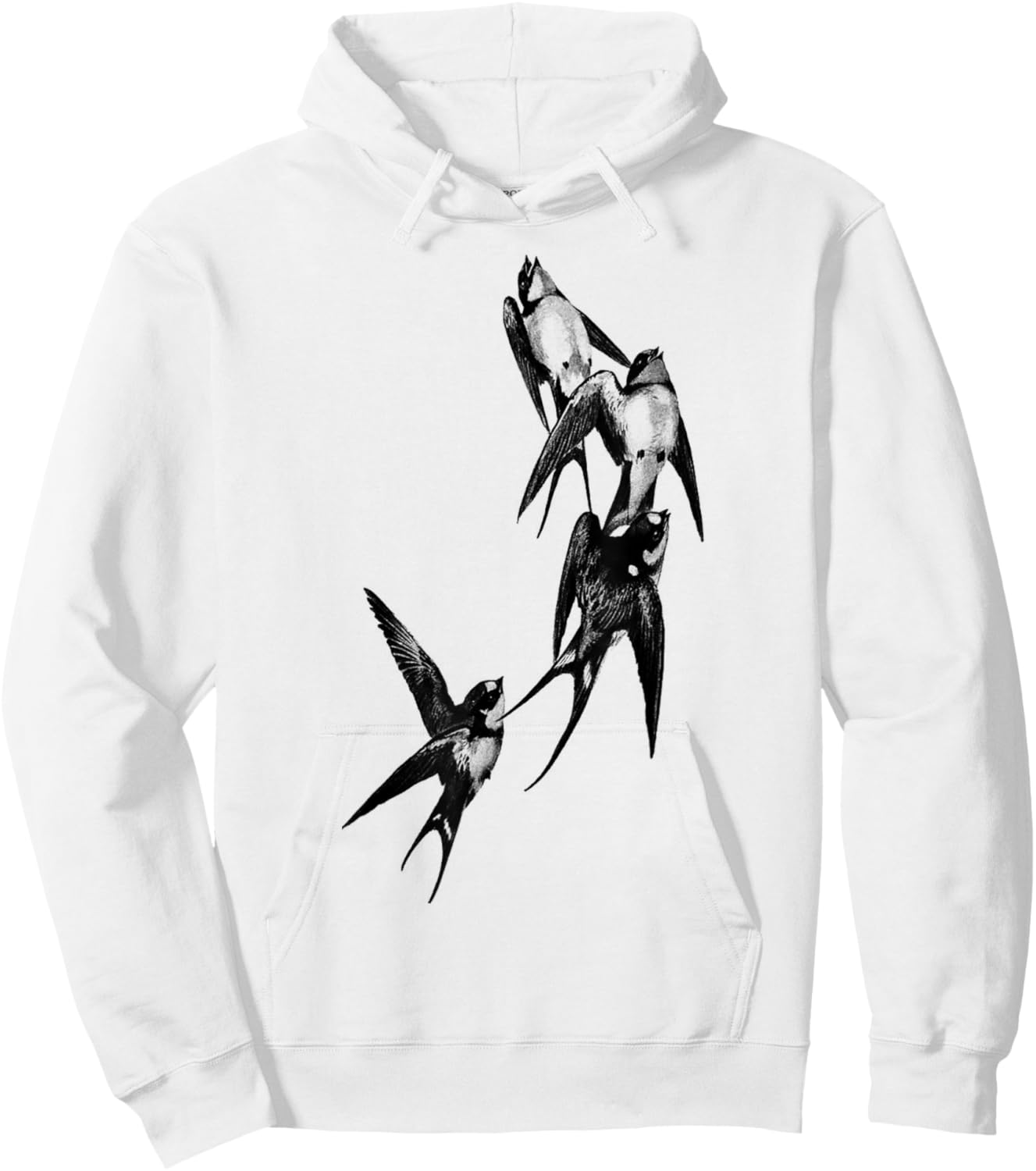 Tattoo Birds Swallow Bird Gift Swallow Tattoo Hoodie - Hoodie | White