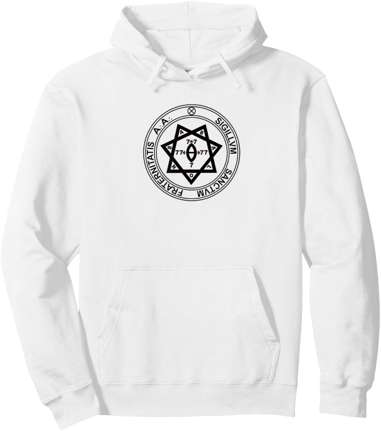 Thelema Argentum Astrum symbol A.A. magick Crowley esoteric Hoodie - Hoodie | White