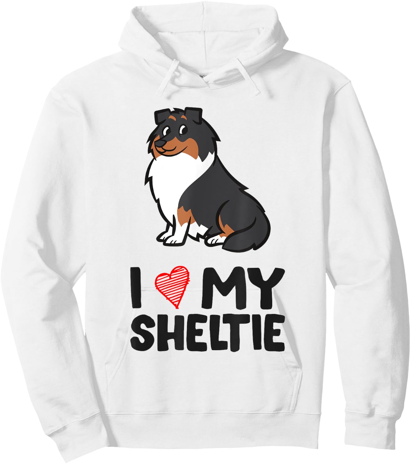 Sheltie Dog I Love My Sheltie Women Kids Hoodie - Hoodie | White