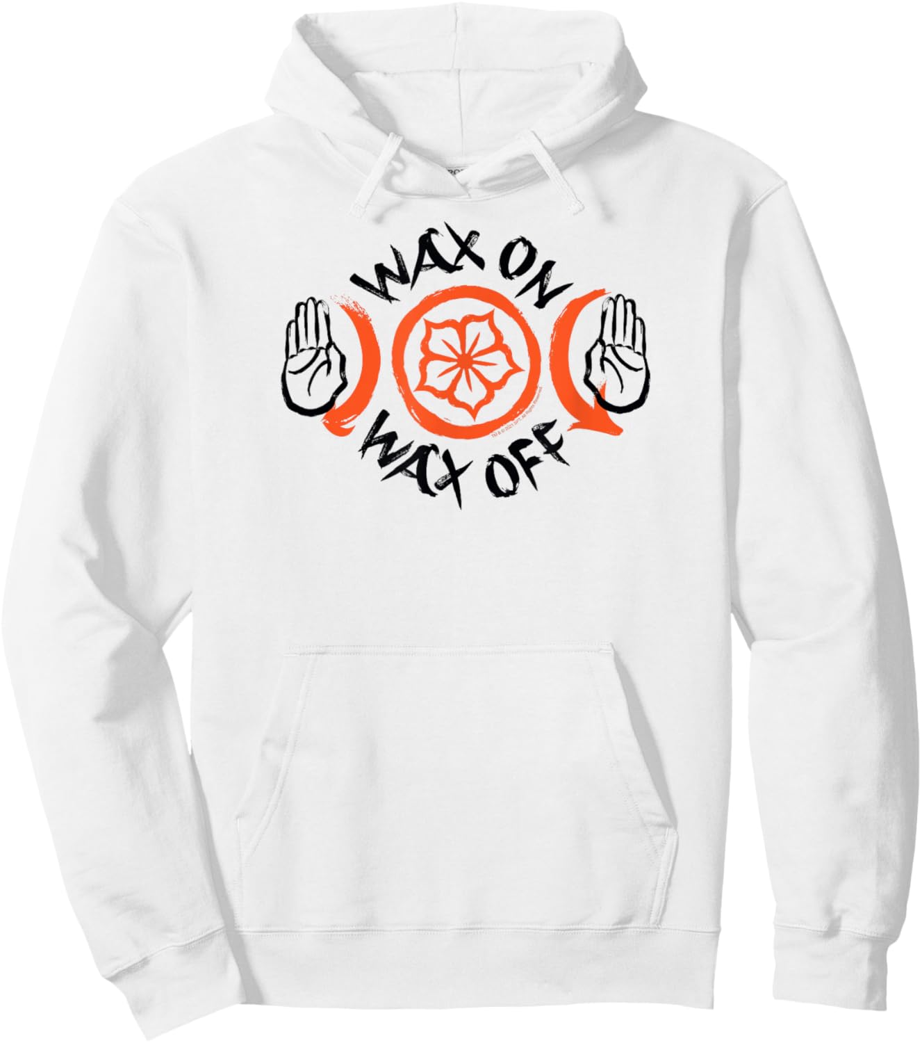 Cobra Kai Wax On Wax Off Hoodie - Hoodie | White