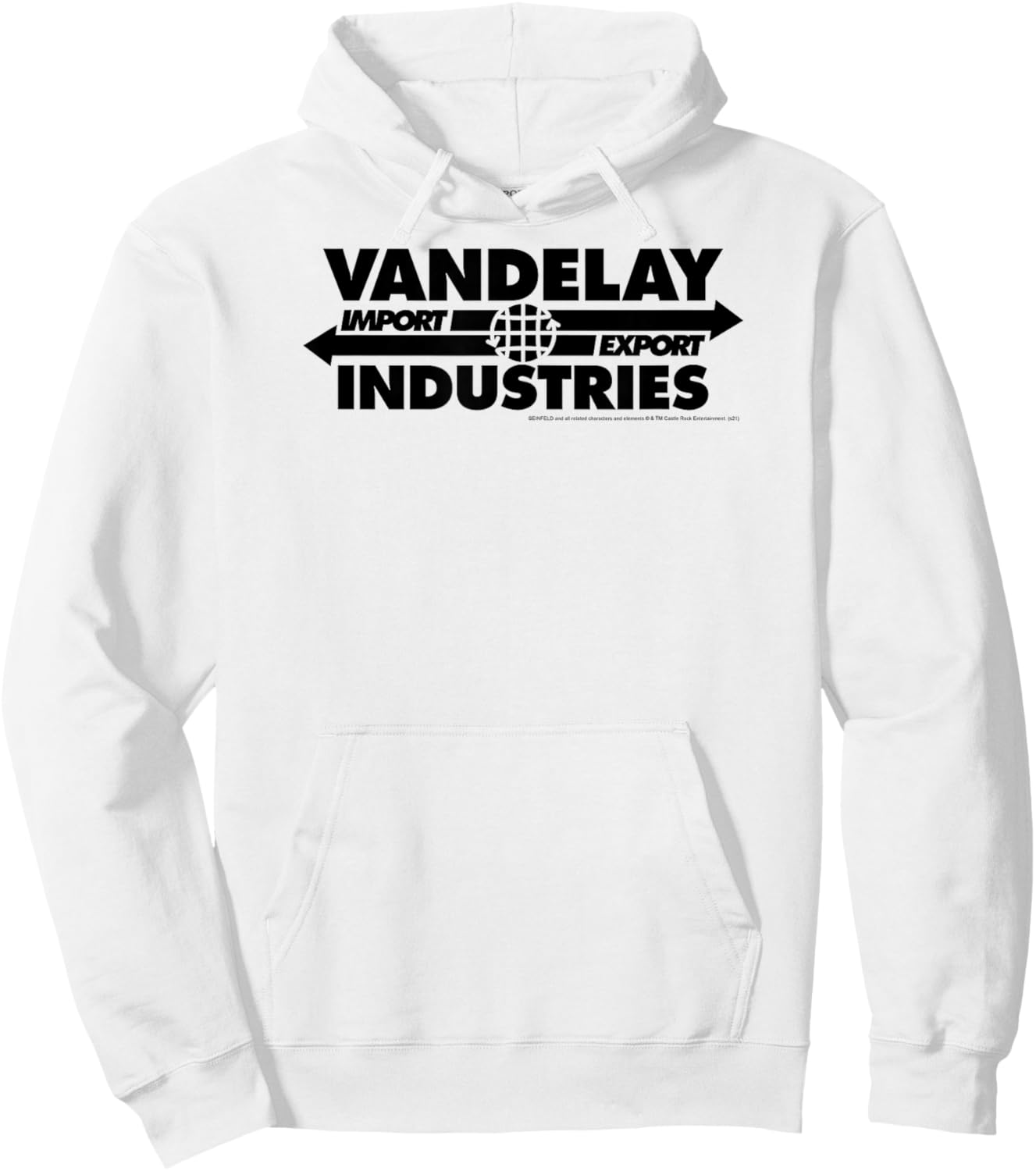 Seinfeld Vandelay Industries Logo Funny 90's TV Show Hoodie - Hoodie | White