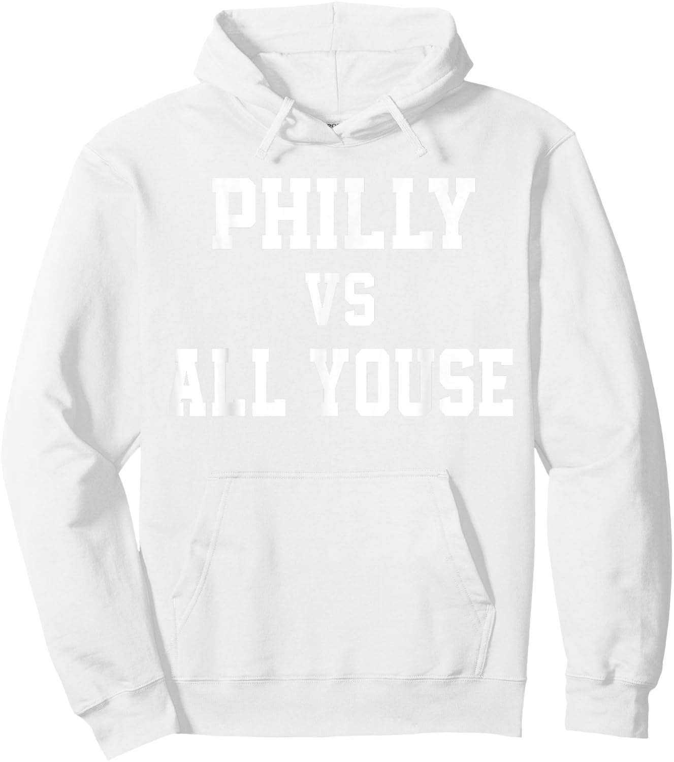 Philly Vs All Youse Slang Women Philadelphia Fan Hoodie - Hoodie | White