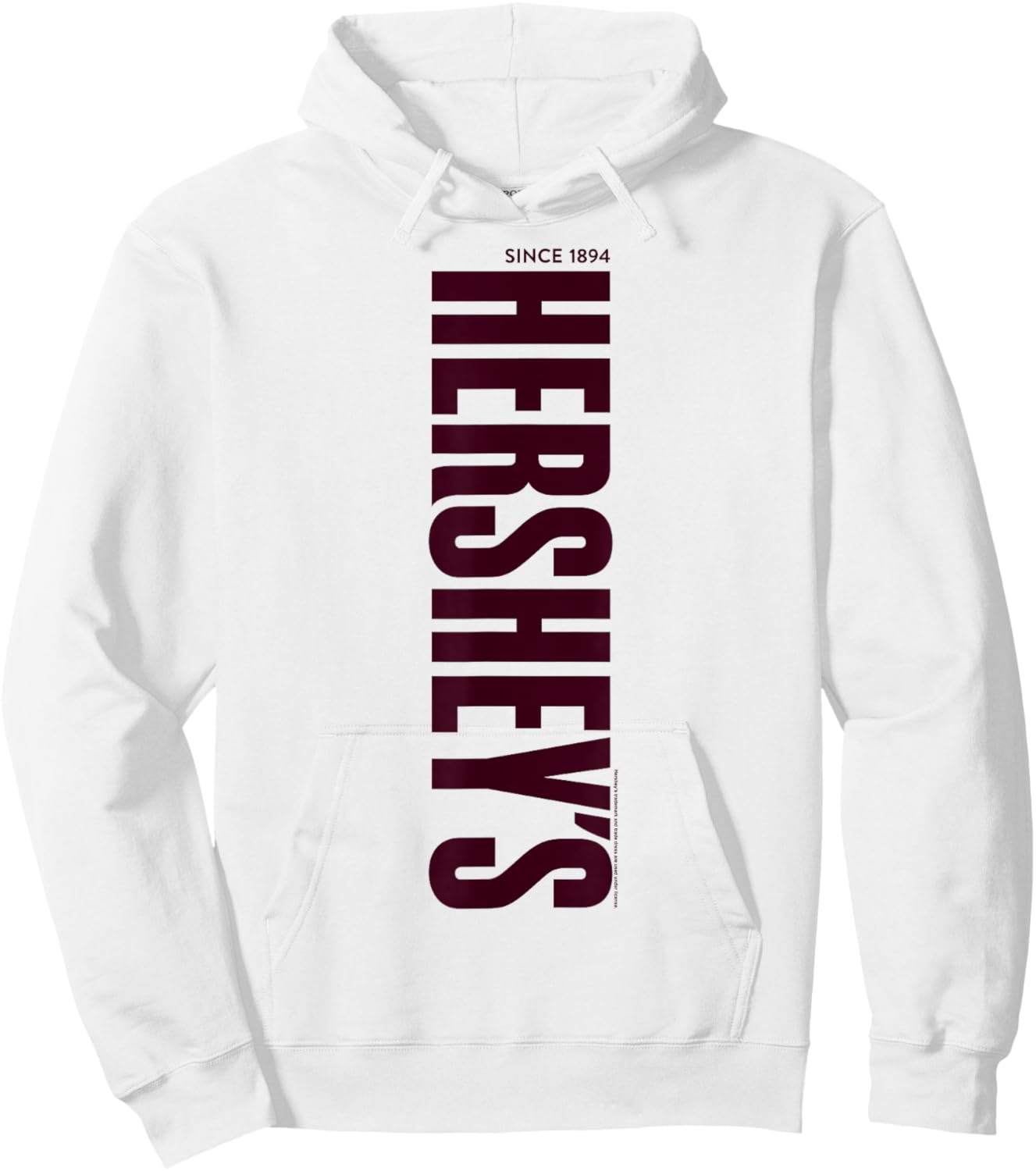Hershey's Vintage Vertical Text Logo Hoodie - Hoodie | White