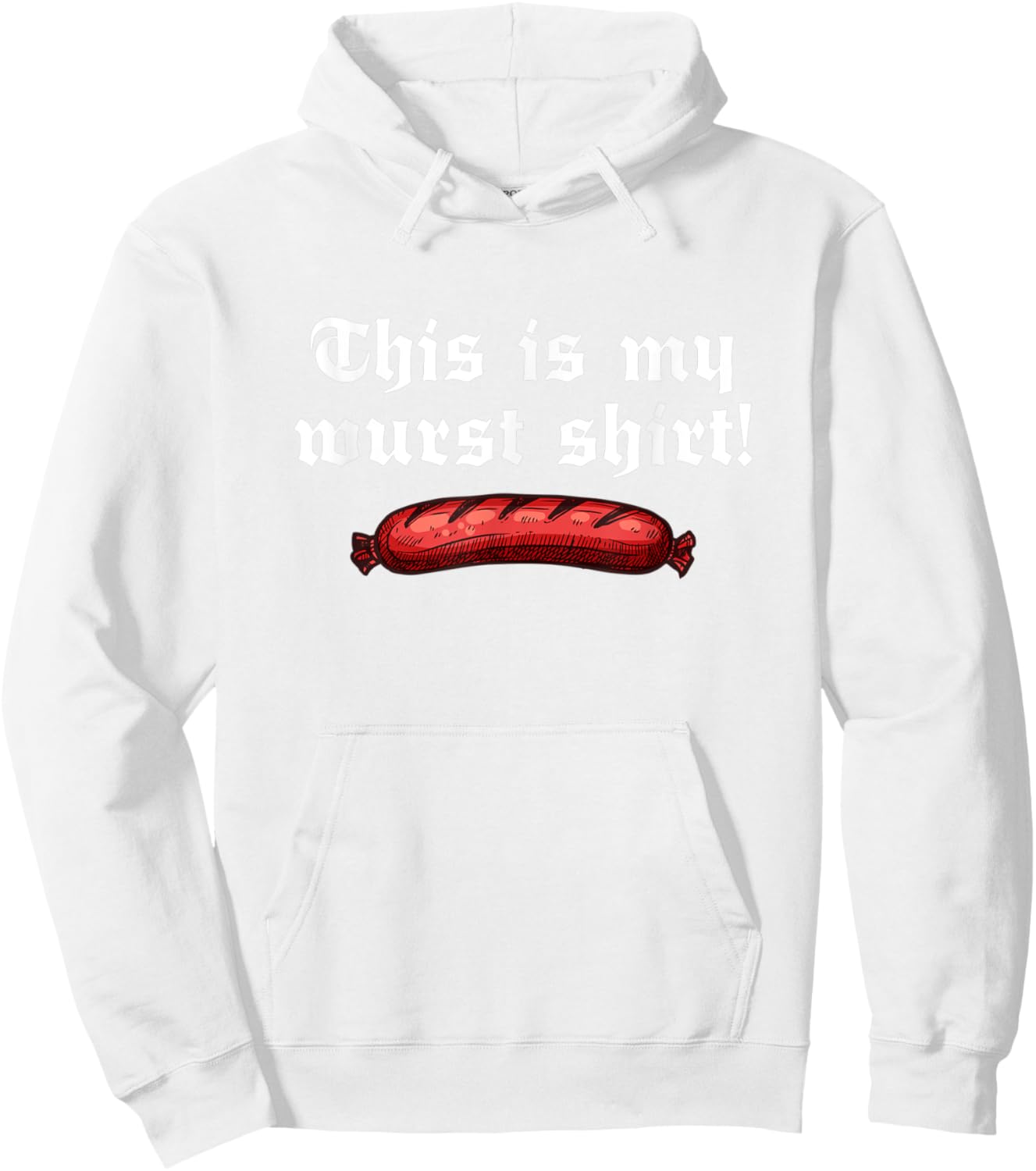Funny German Oktoberfest Outfit - This Is My Wurst Hoodie - Hoodie | White