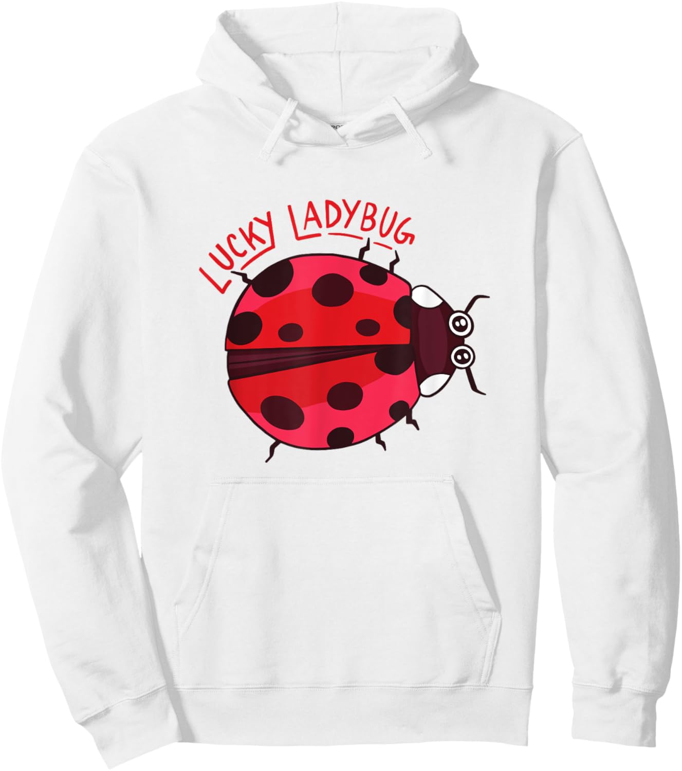 Cute Lucky Ladybug Summertime Hoodie - Hoodie | White