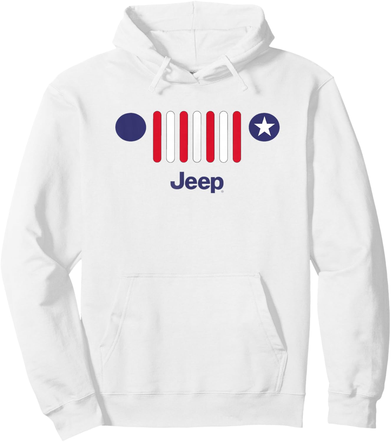 Jeep America 7-Slot Grille Hoodie - Hoodie | White