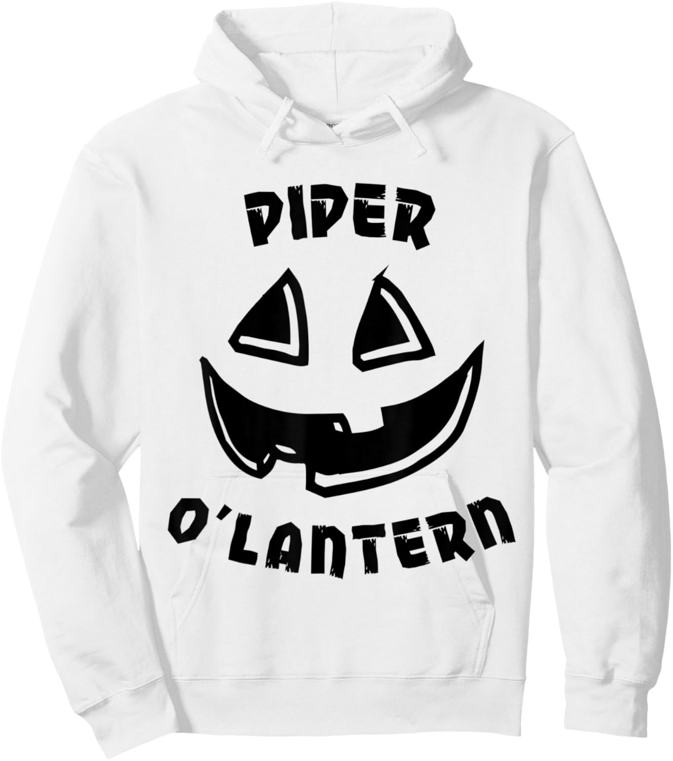 Personalized Piper O'Lantern Halloween Pumpkin Costume Hoodie - Hoodie | White