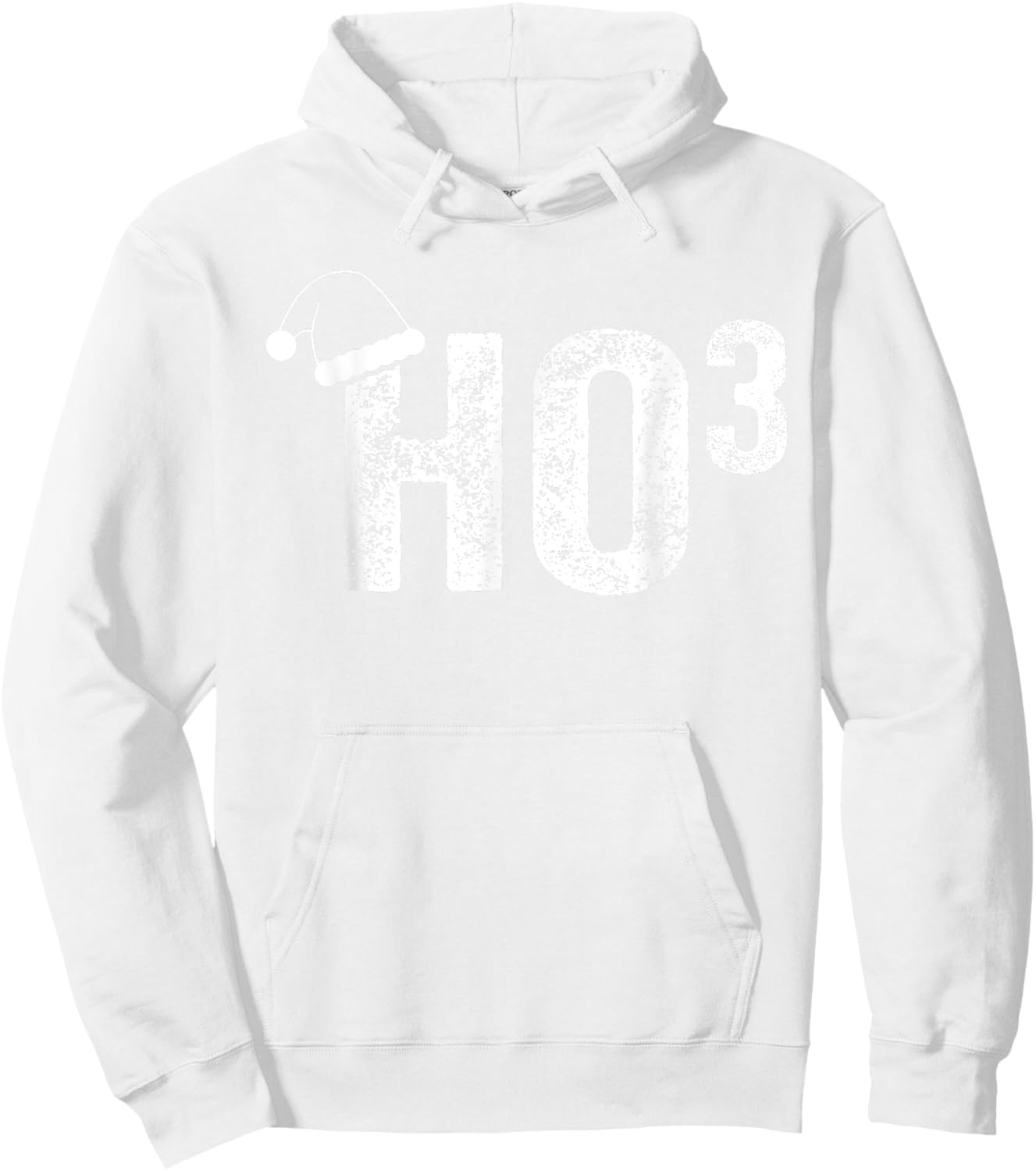Funny Ho Ho Ho HO3 Math Teacher Santa Hat Christmas Xmas Hoodie - Hoodie | White
