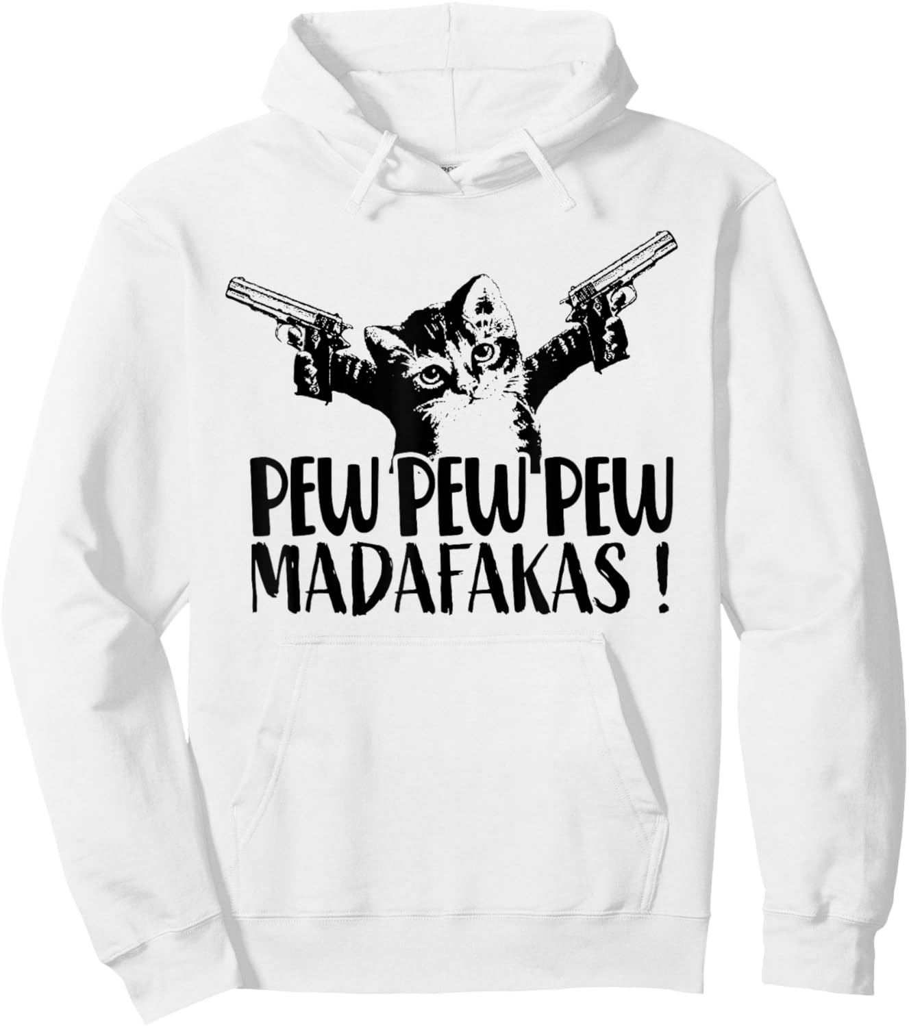 Cat Pew Madafakas Vintage Crazy Cat lustige Katze Women Hoodie - Hoodie | White
