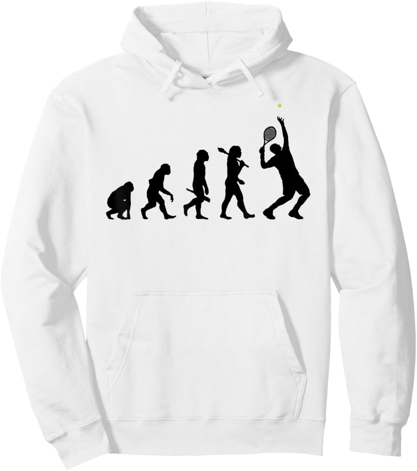 Evolution of a Tennis Player Hoodie - Hoodie | White