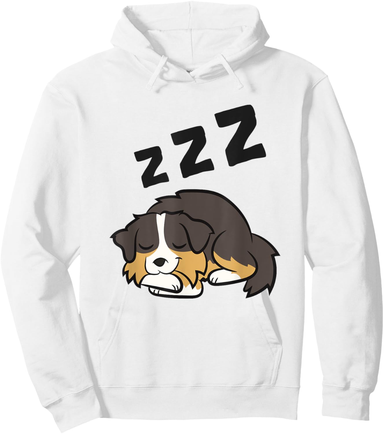 Aussie Dog Sleeping Aussie Dog Pajama Australian Shepherd Hoodie - Hoodie | White