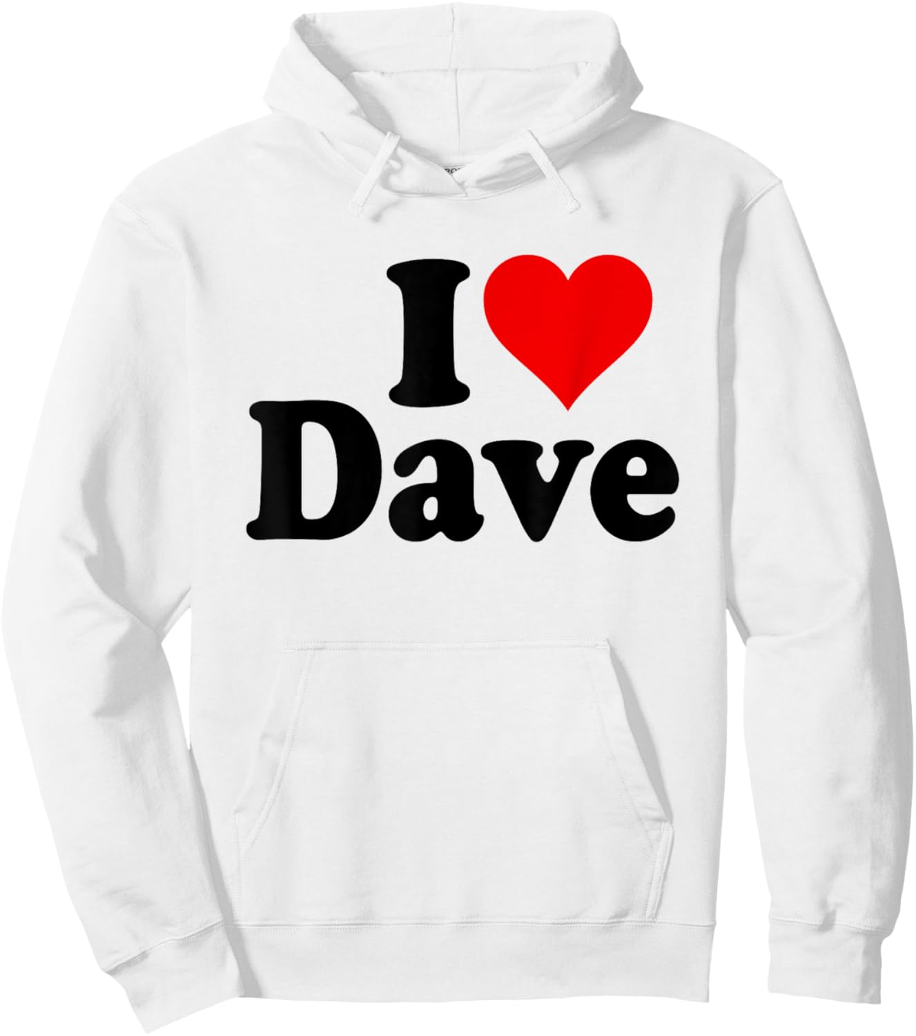 Ich liebe DAVE I HERZ DAVE Hoodie - Hoodie | White