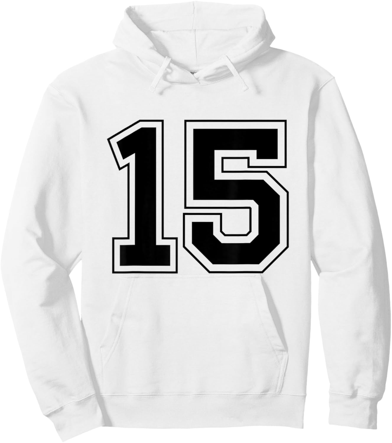 Number 15 Hoodie - Hoodie | White