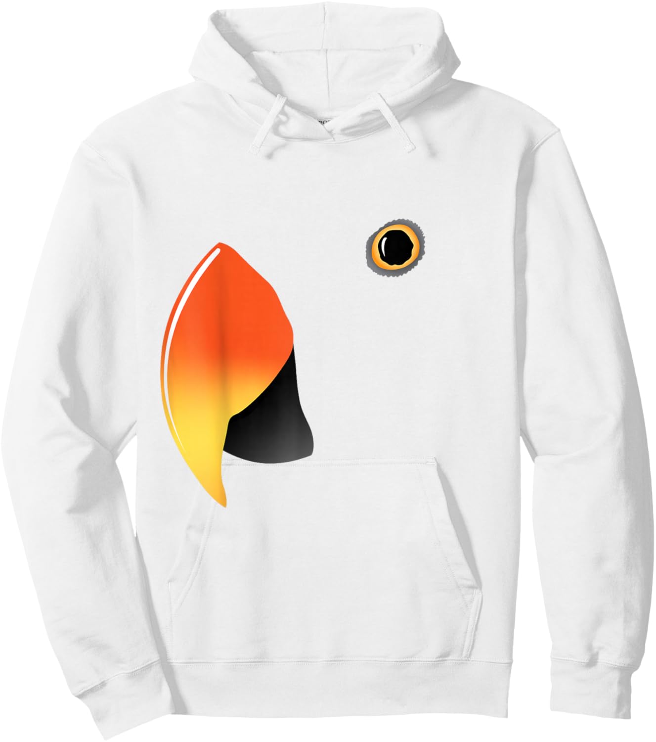 Eclectus Parrot Hoodie - Hoodie | White