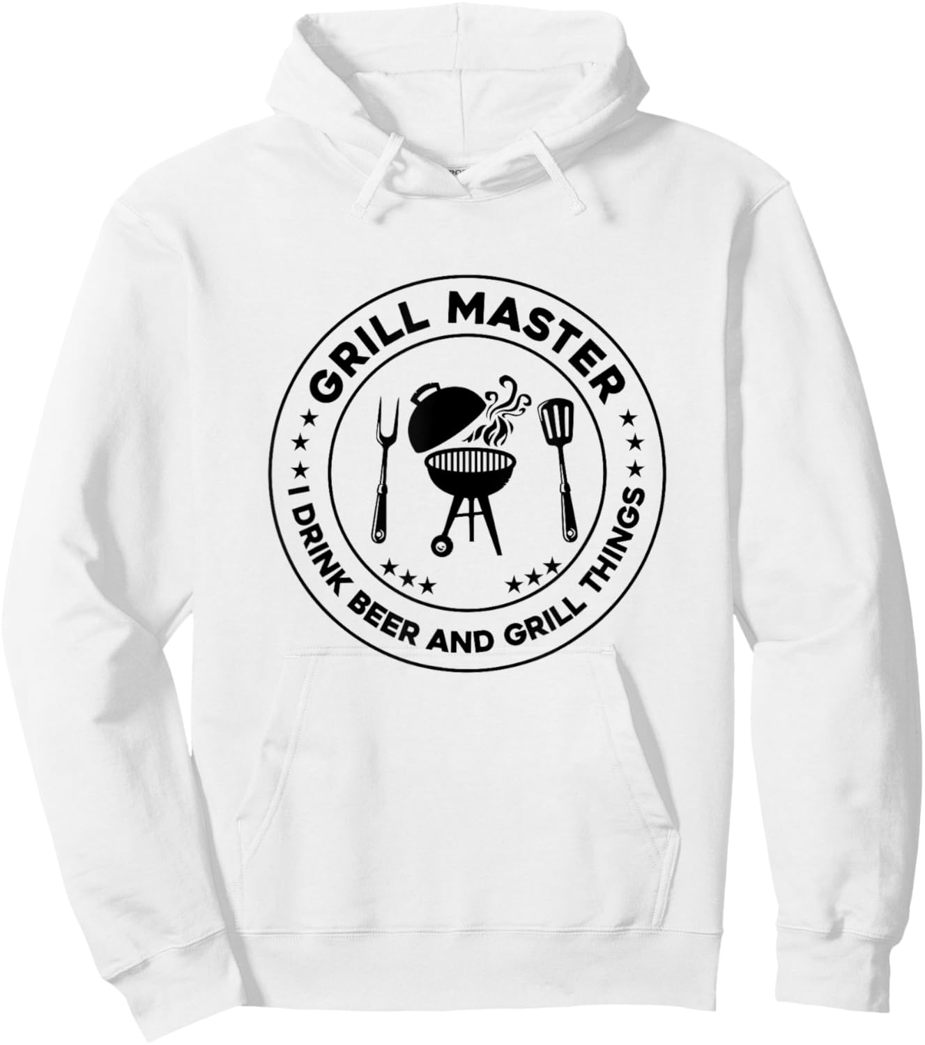 Grill Master I Drink Beer And I Grill Things Barbecue Bbq Hoodie - Hoodie | White