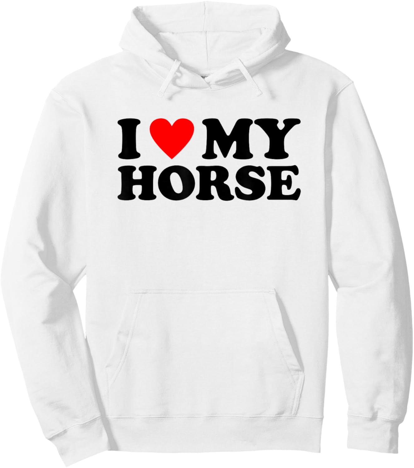 I Love My Horse, I Heart My Horse Hoodie - Hoodie | White
