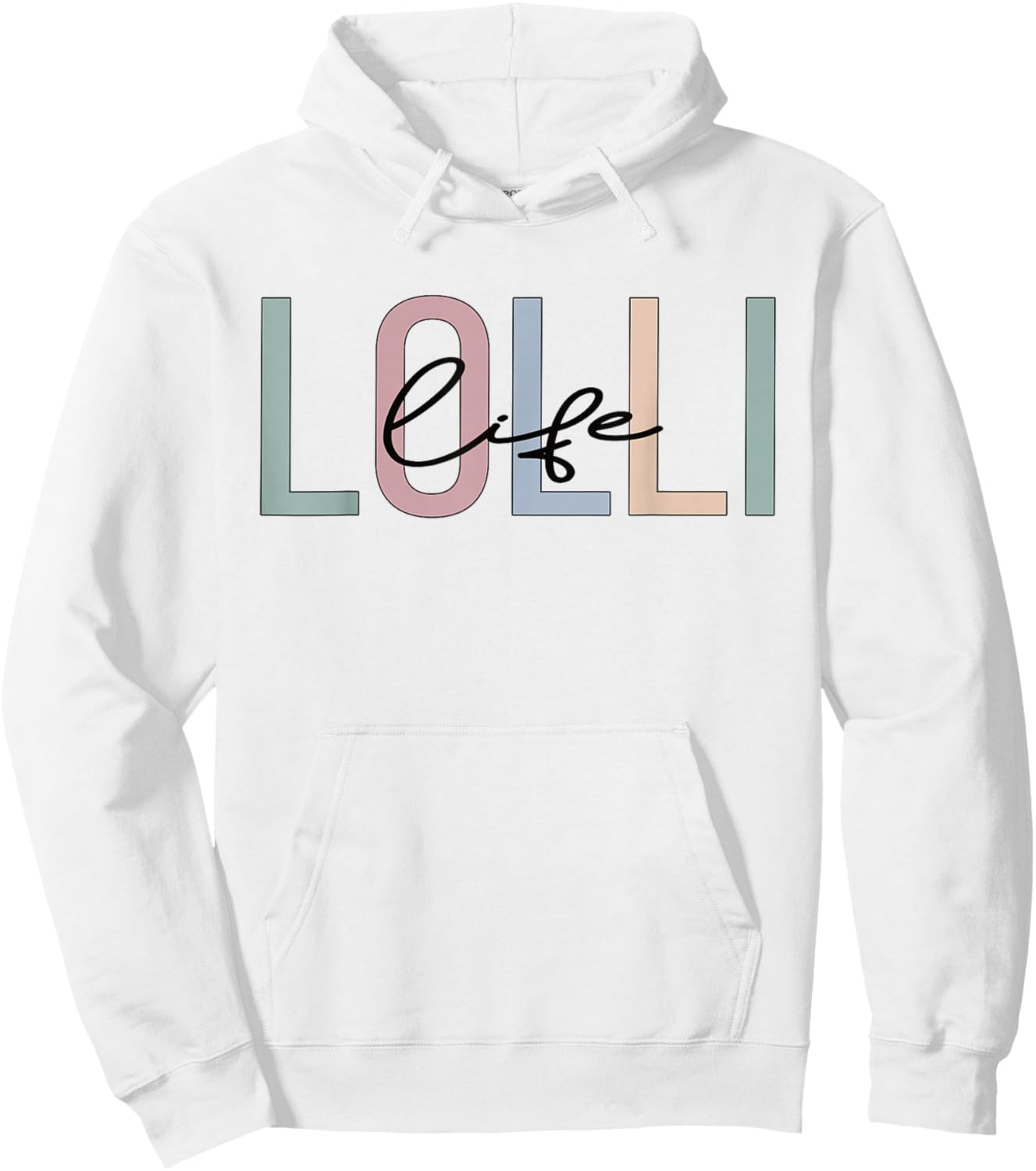 Lolli Life Lolli Grandma Boho Lolli Grandmother Hoodie - Hoodie | White