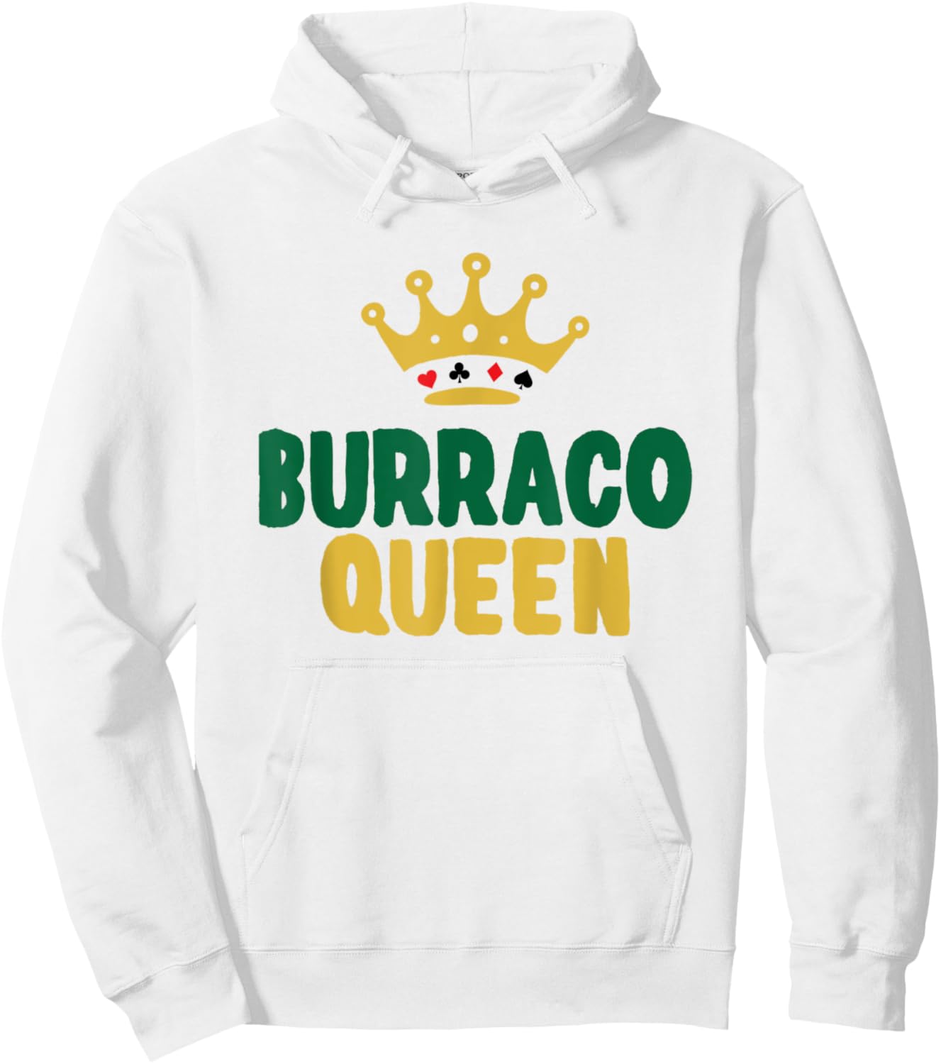Burraco Queen Italian Card Game Burraco Player Hoodie - Hoodie | White