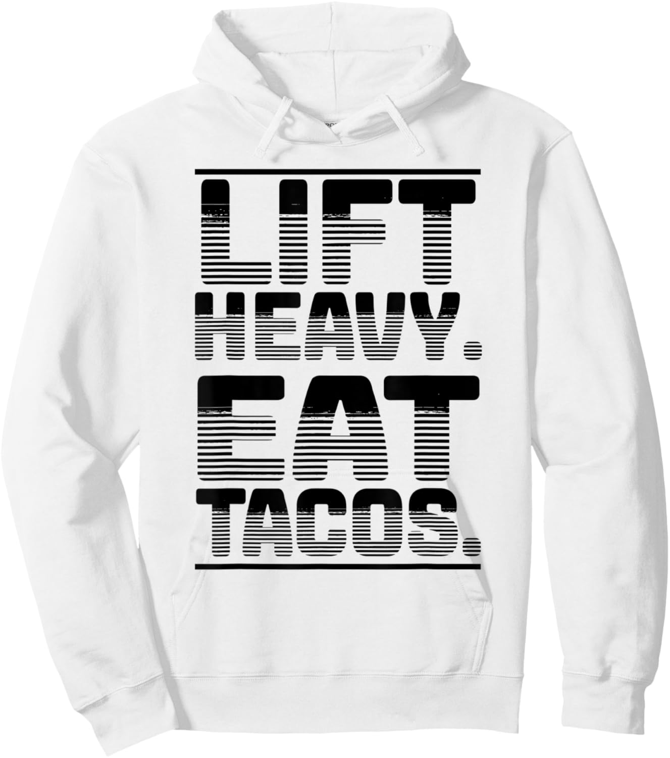 Lift Heavy Eat Tacos Gym Workout Weights Tacos Lover Cute Hoodie - Hoodie | White