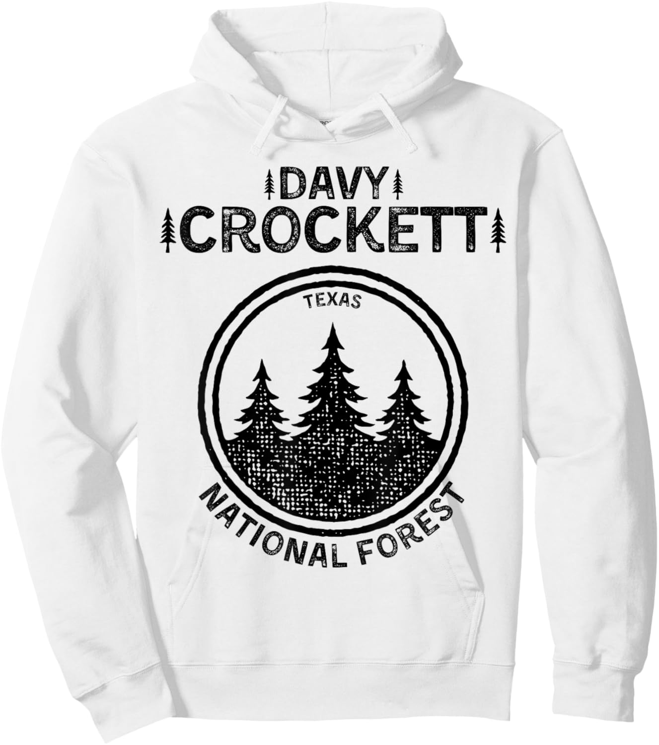 Davy Crockett National Forest Texas Hoodie - Hoodie | White
