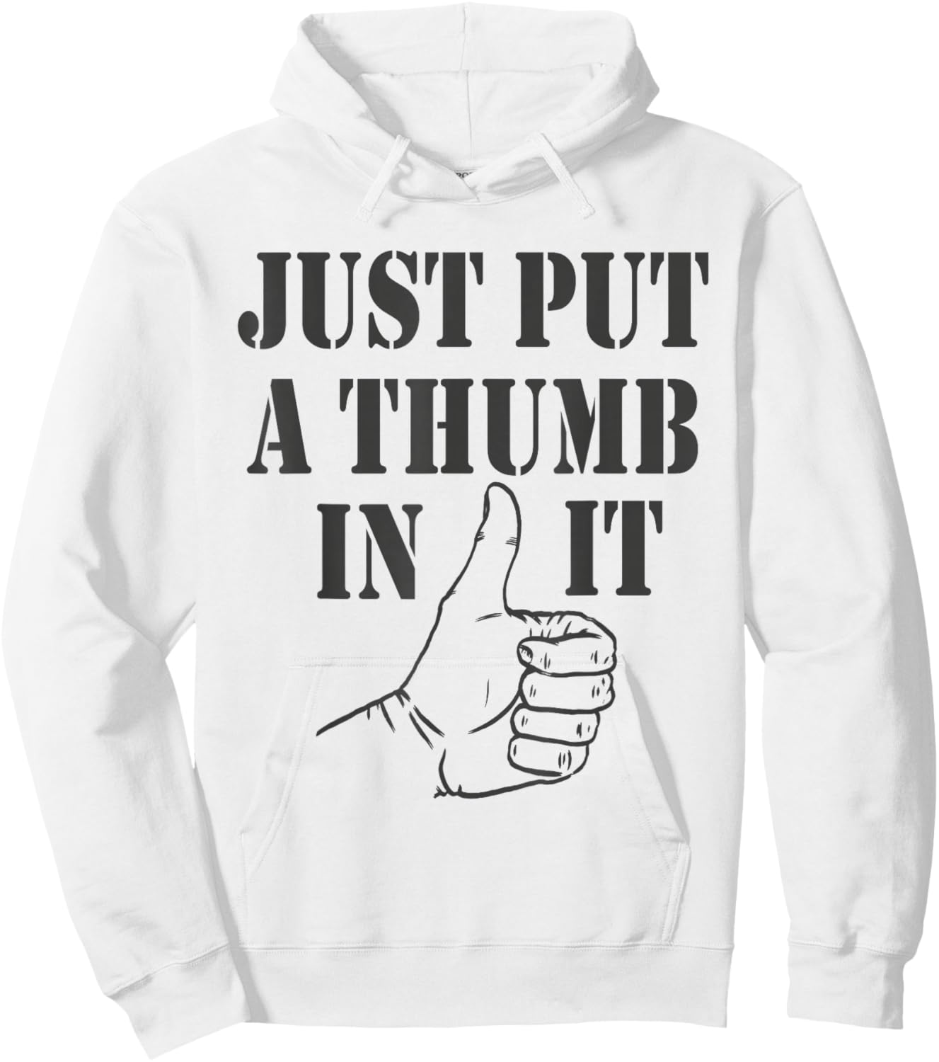 Ammo gun lovers just put a thumb in it Hoodie - Hoodie | White