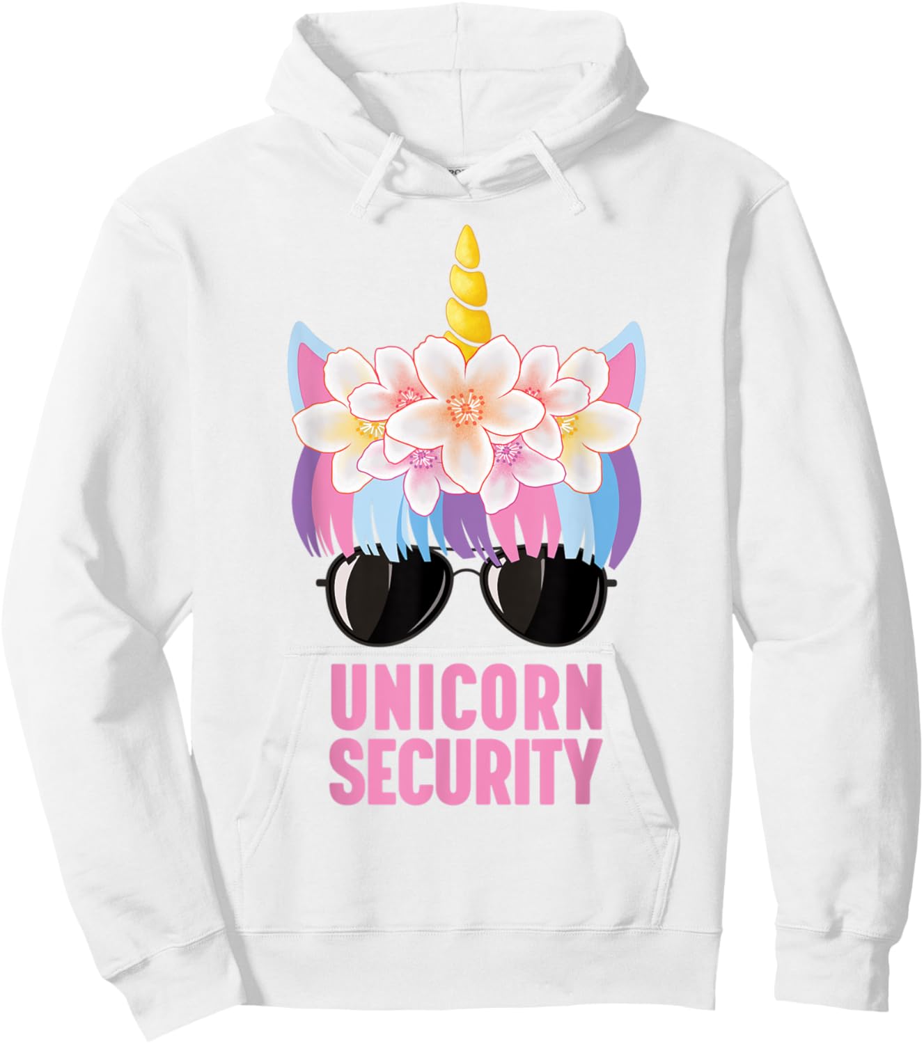 Cute Unicorn Security Hoodie - Hoodie | White