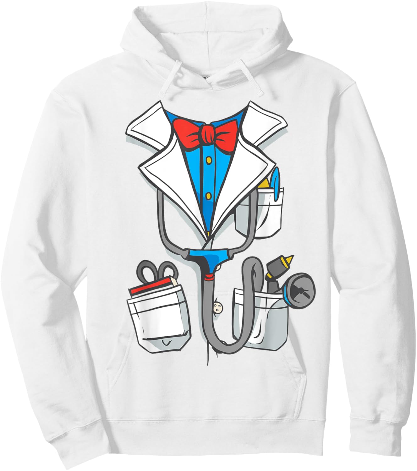 Doctor White Lab Coat Halloween Kids Costume Hoodie - Hoodie | White