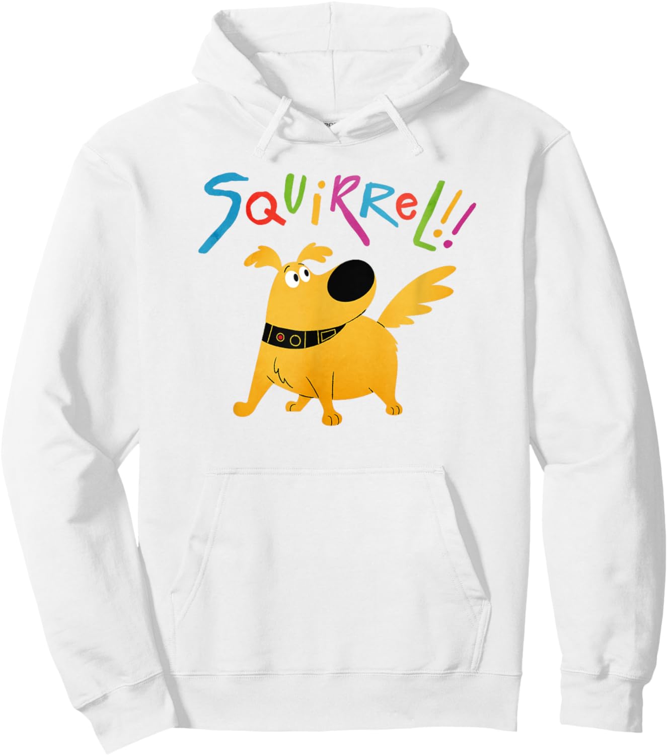 Disney Pixar UP Dug Squirrel Pose Hoodie - Hoodie | White